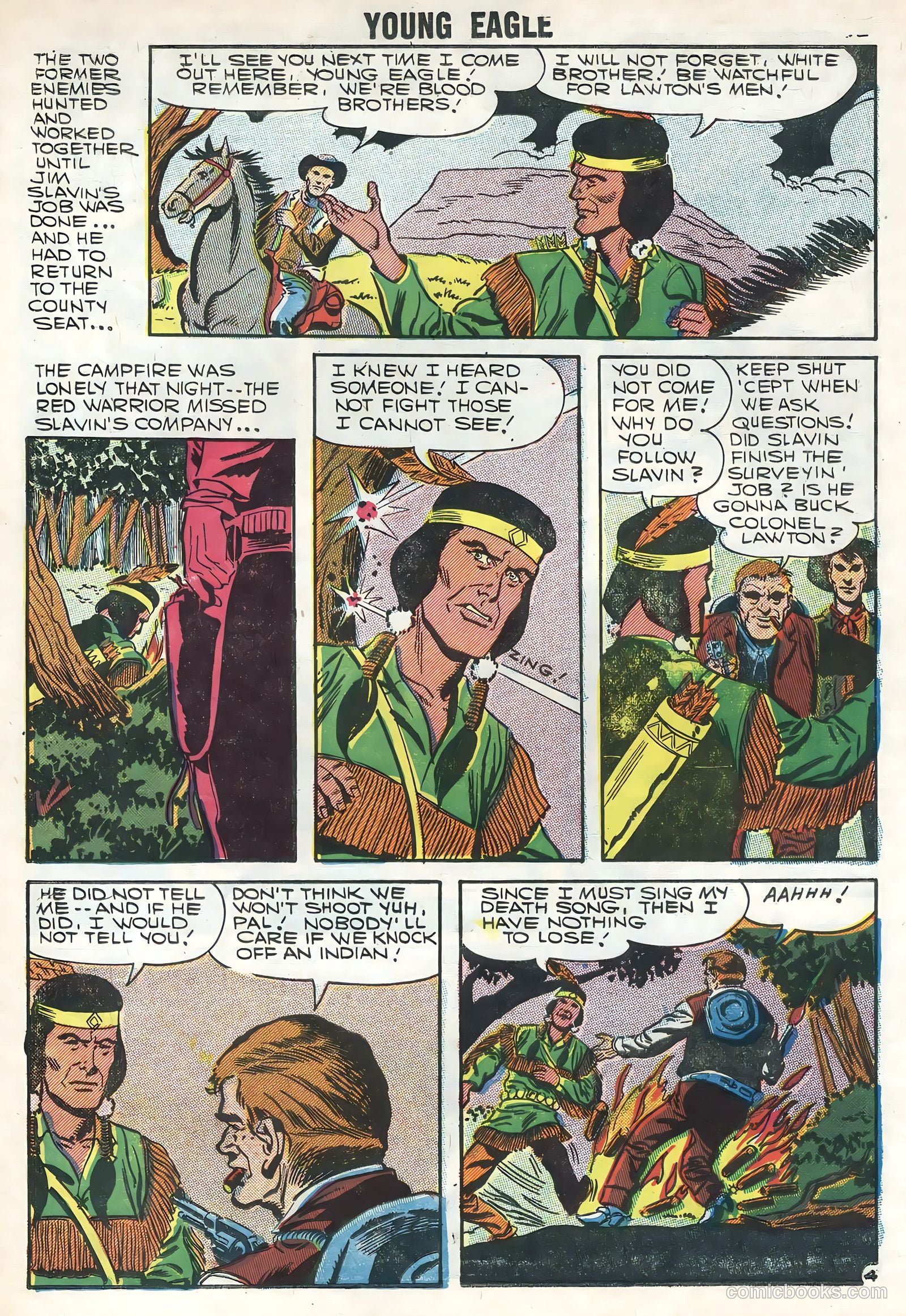 Young Eagle #5 (1957) — page 14 of 36