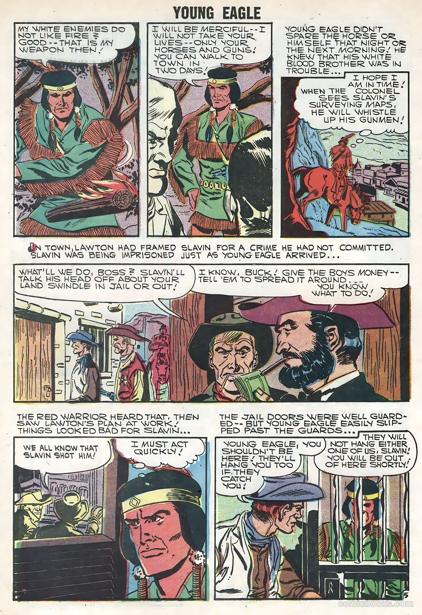 Young Eagle #5 (1957) — page 16 of 36