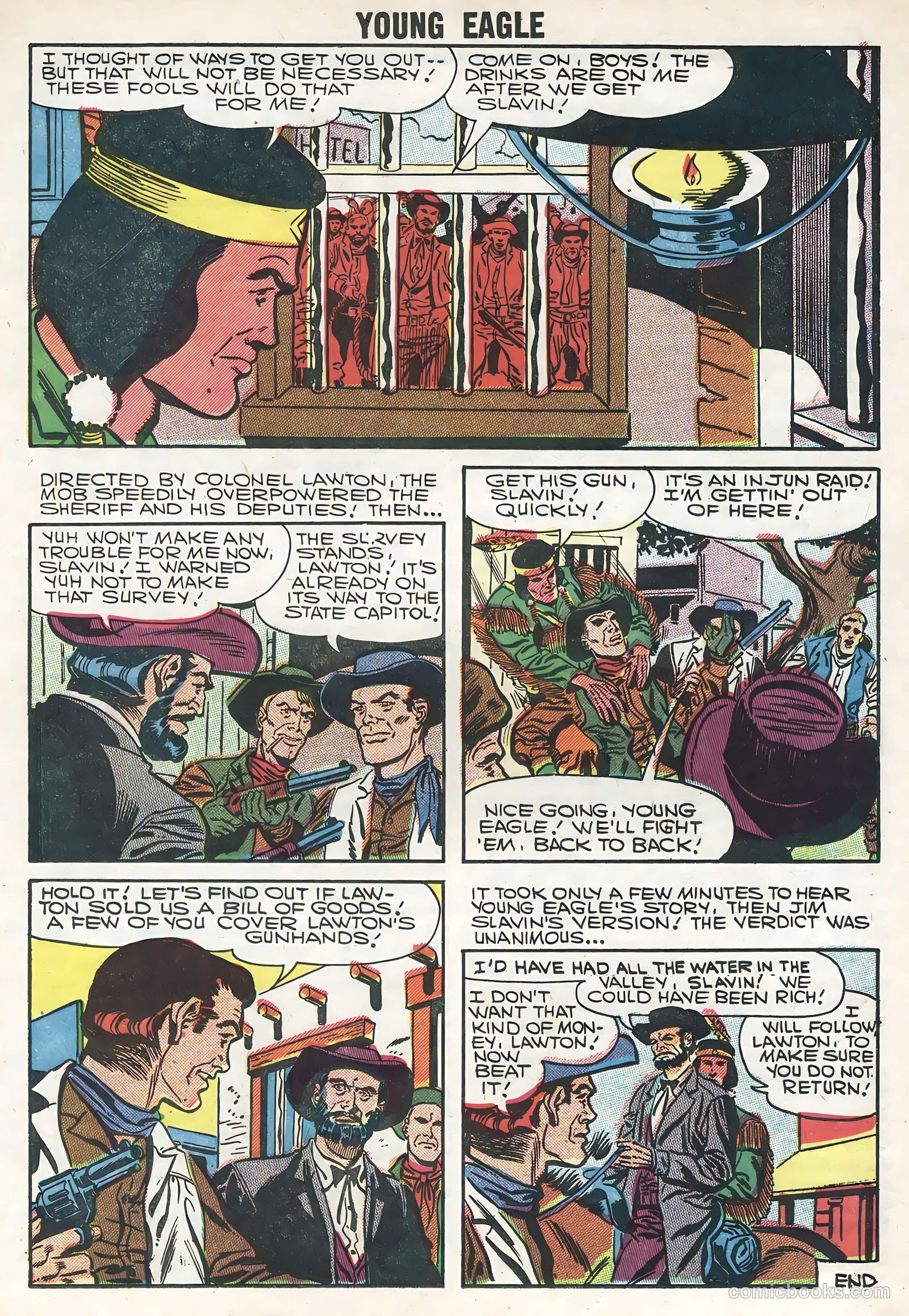 Young Eagle #5 (1957) — page 17 of 36