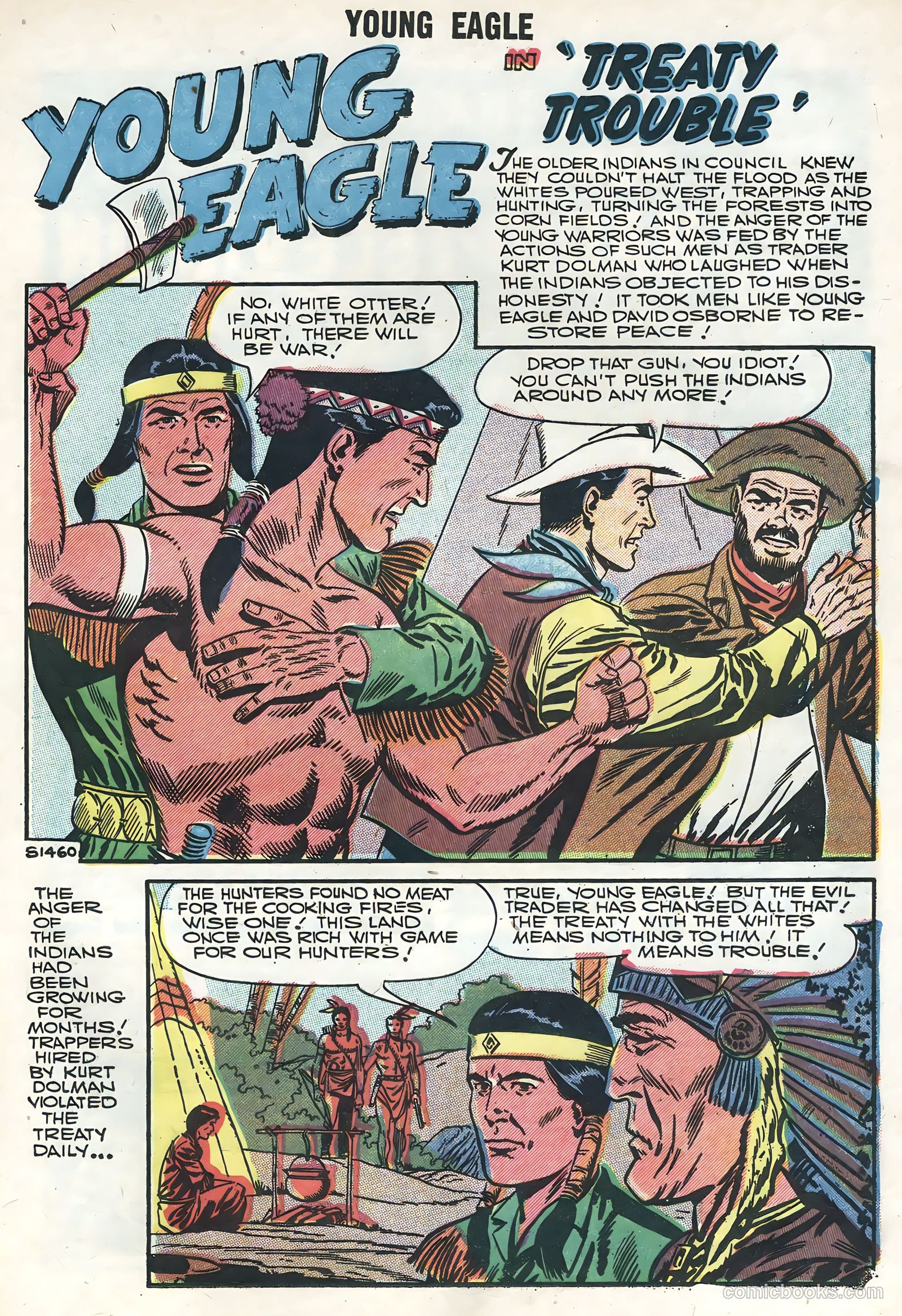 Young Eagle #5 (1957) — page 21 of 36
