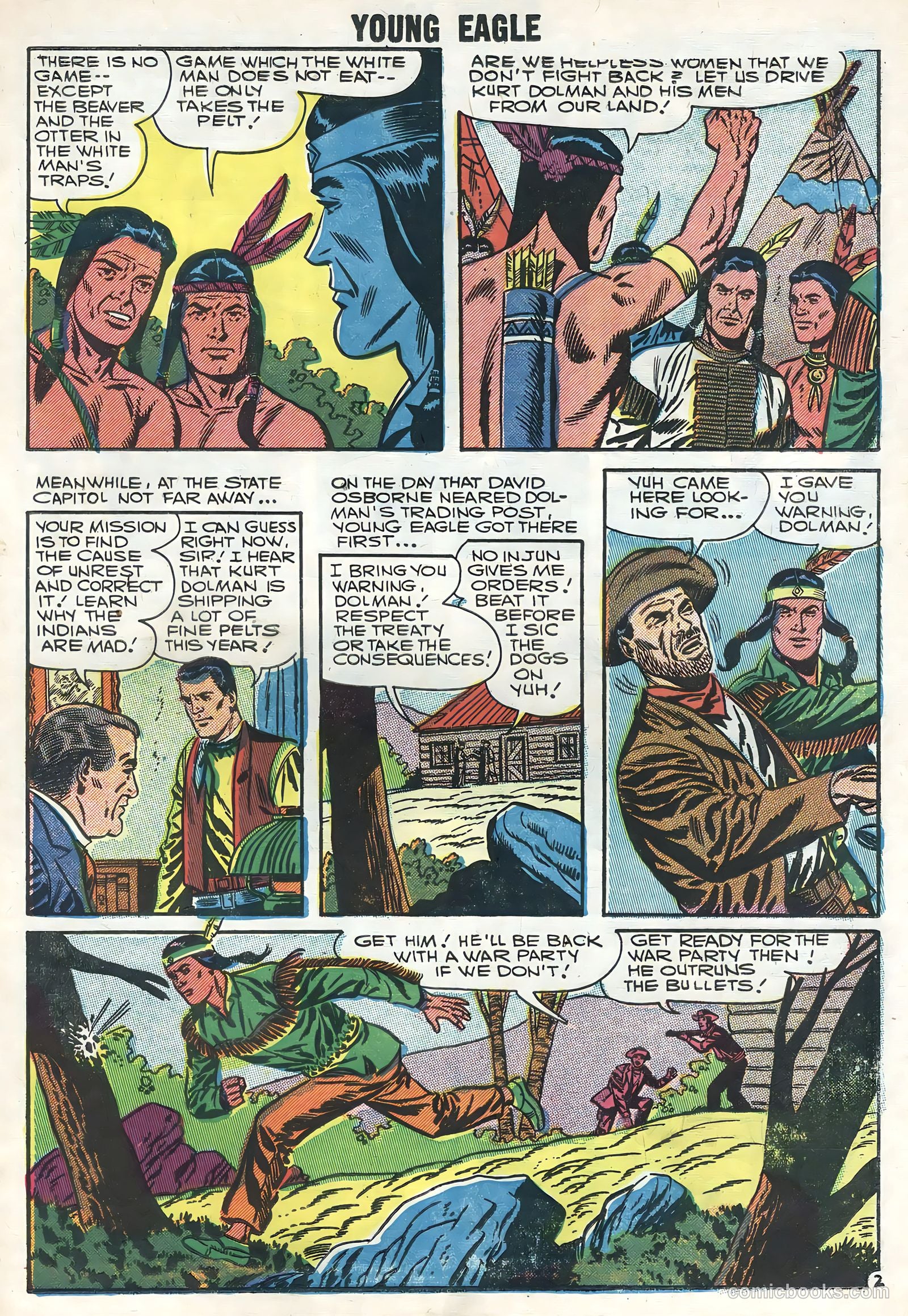 Young Eagle #5 (1957) — page 23 of 36