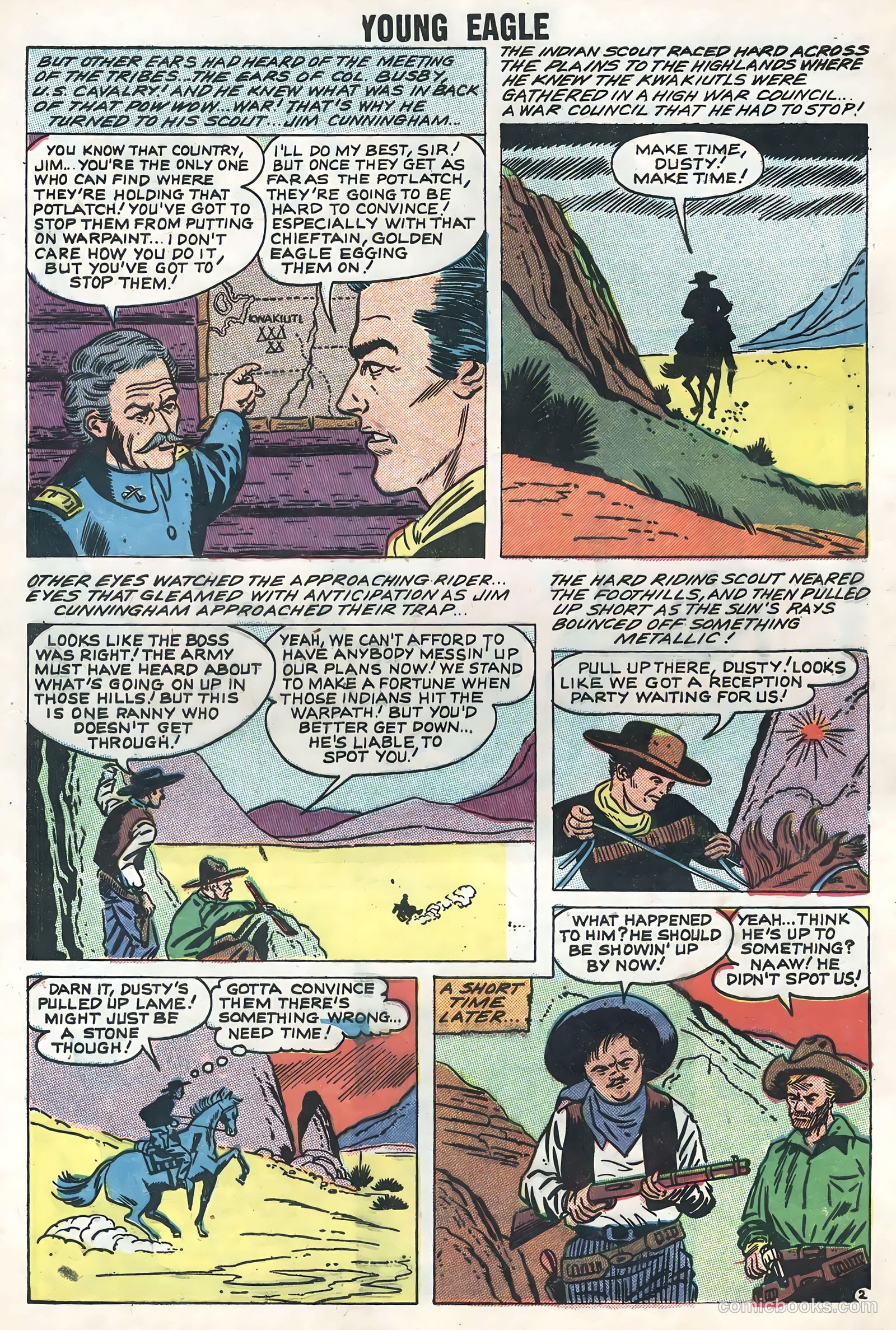 Young Eagle #5 (1957) — page 28 of 36