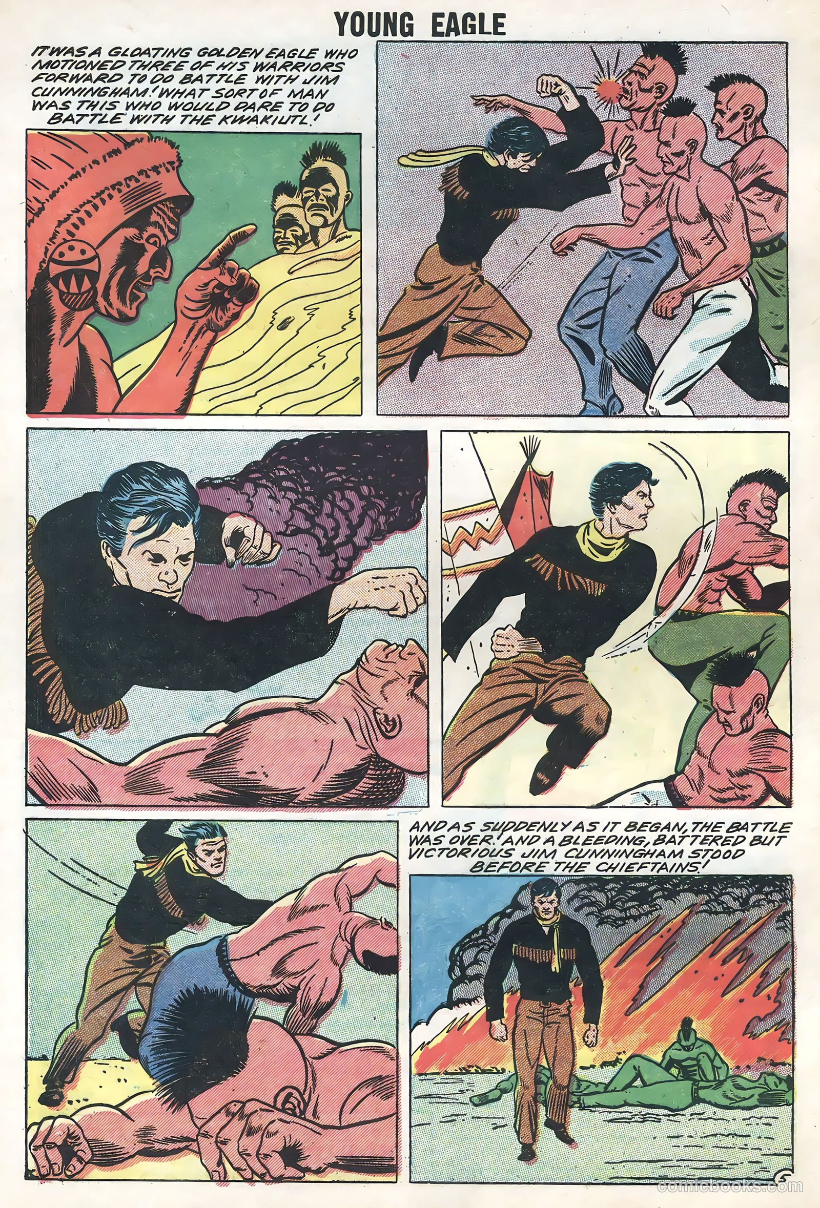 Young Eagle #5 (1957) — page 32 of 36