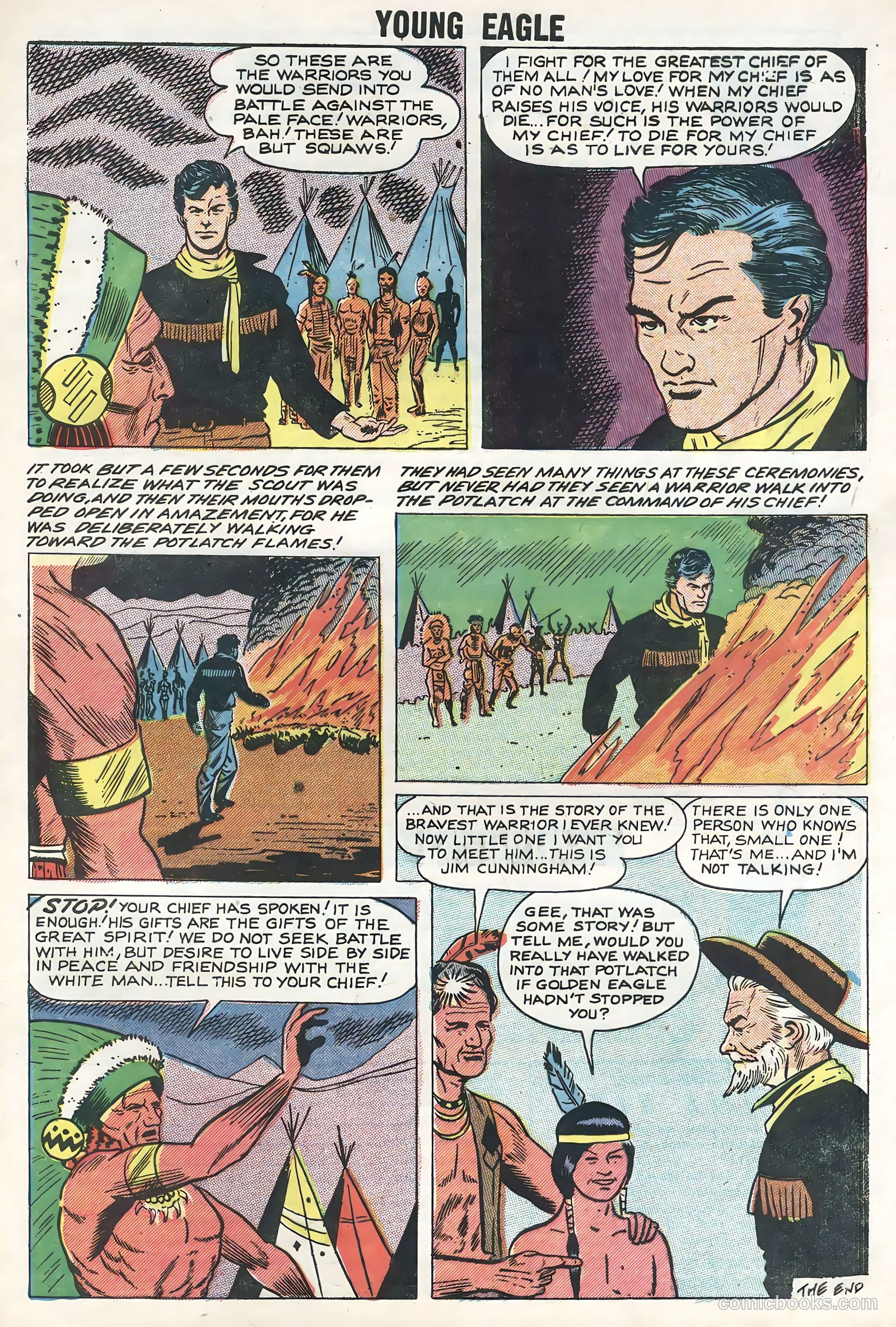 Young Eagle #5 (1957) — page 33 of 36