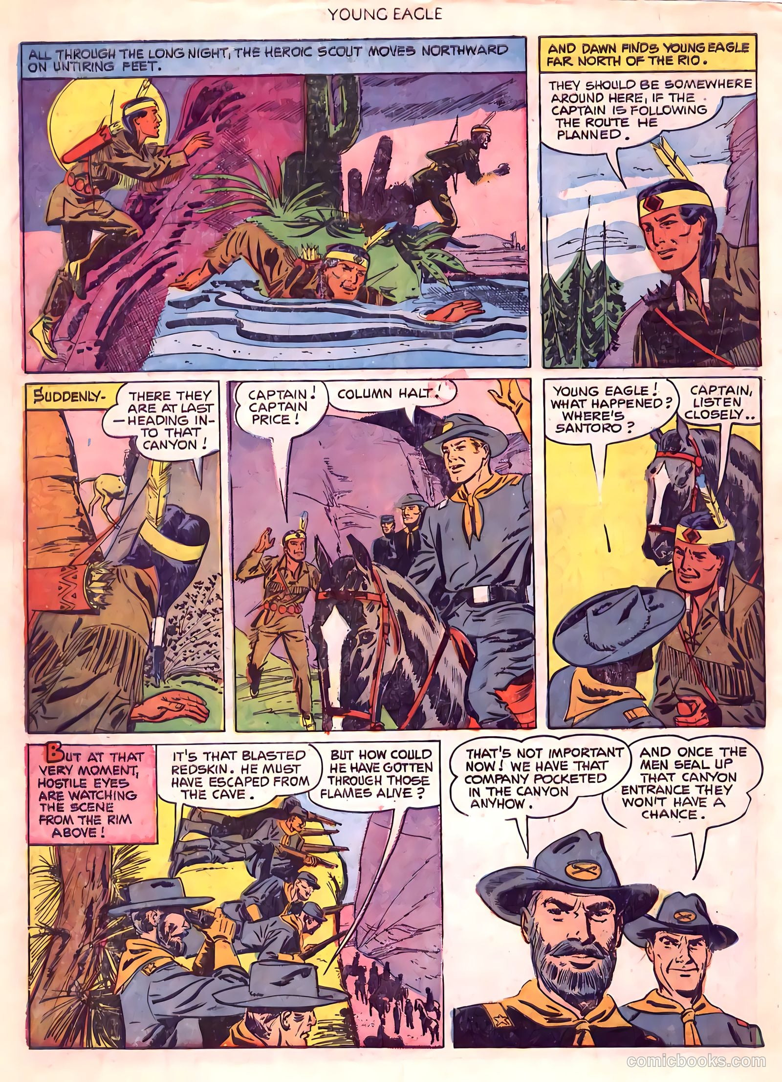 Young Eagle #6 (1951) — page 18 of 36