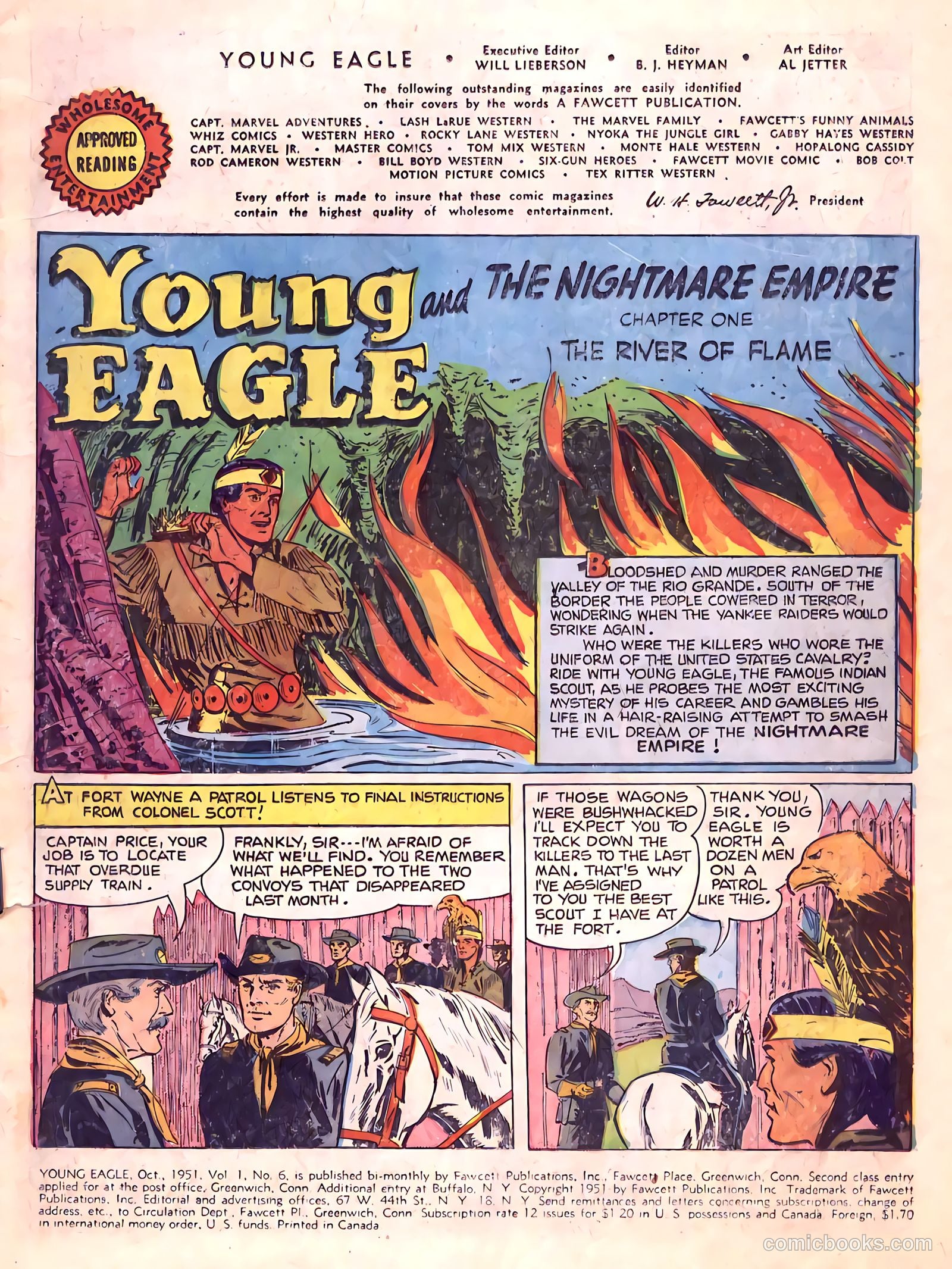Young Eagle #6 (1951) — page 3 of 36