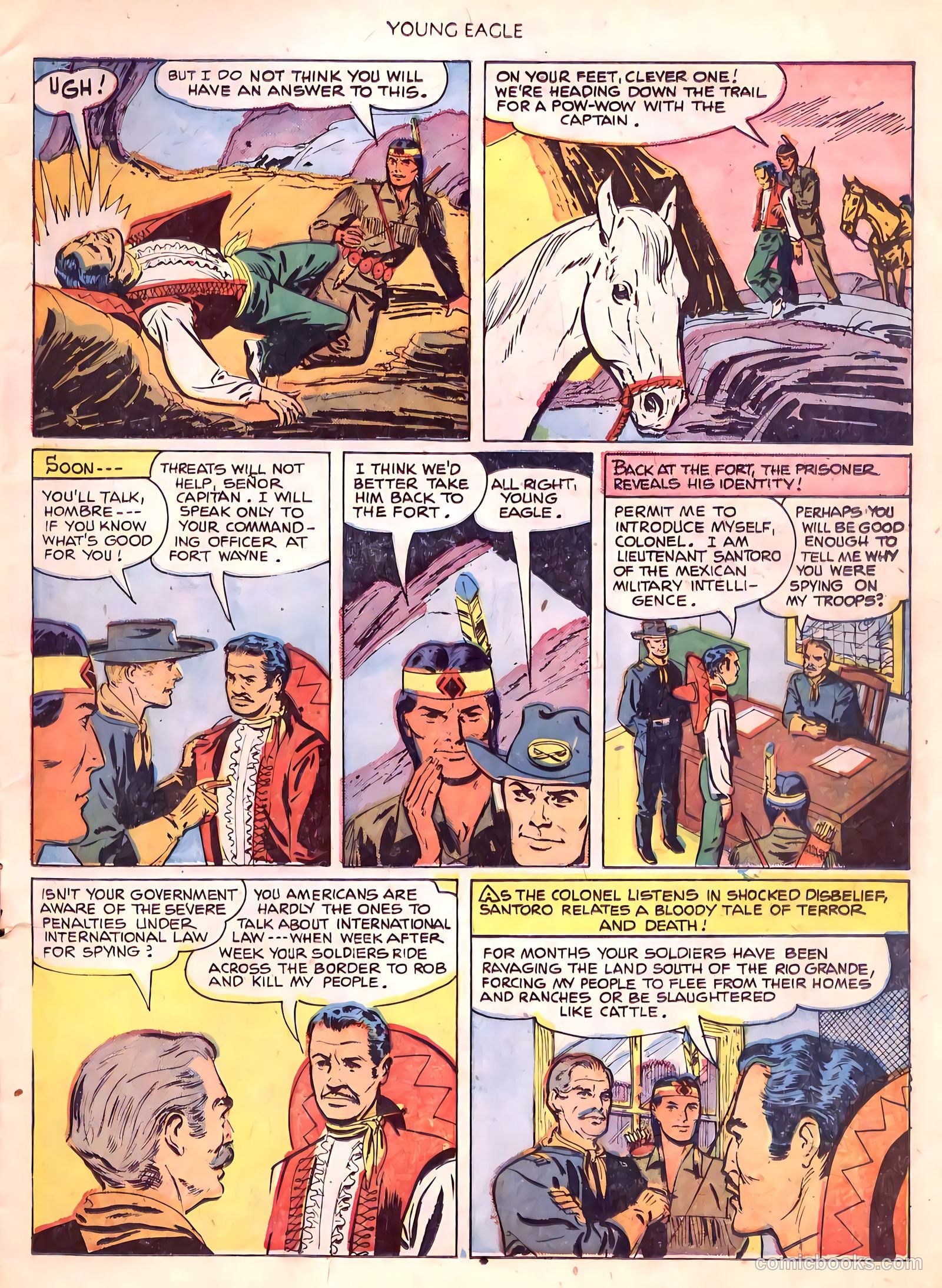 Young Eagle #6 (1951) — page 5 of 36