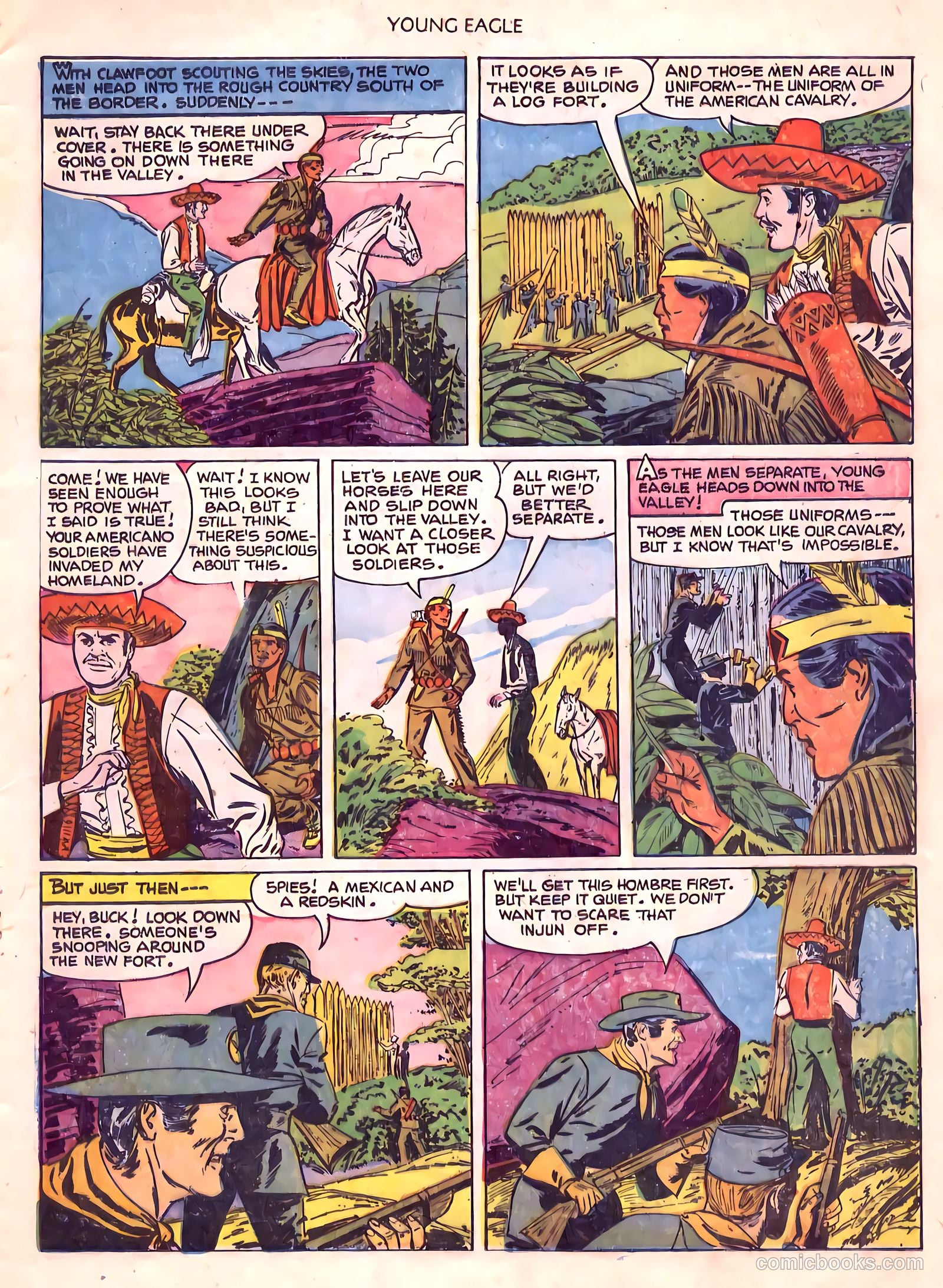 Young Eagle #6 (1951) — page 7 of 36