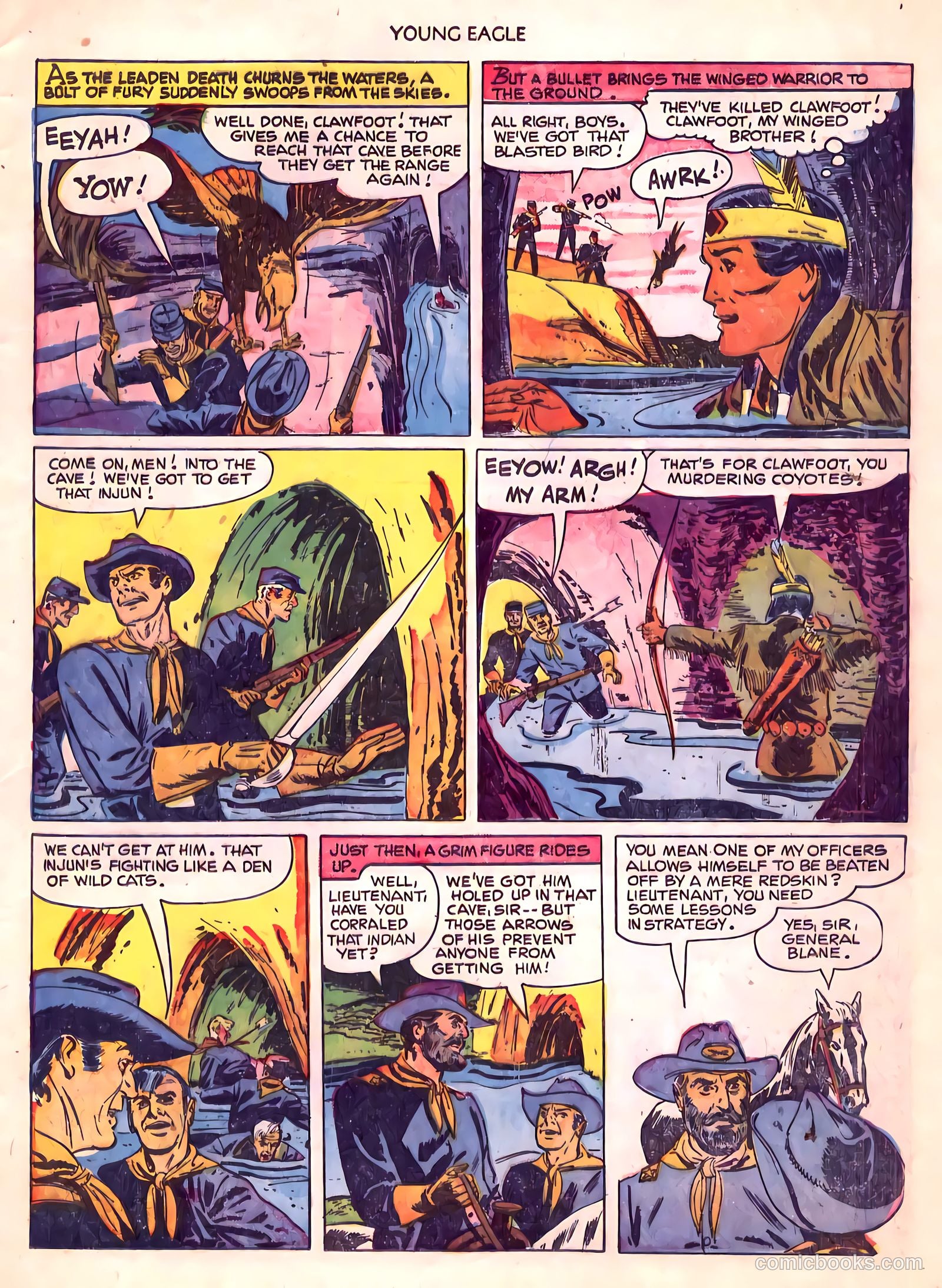 Young Eagle #6 (1951) — page 9 of 36