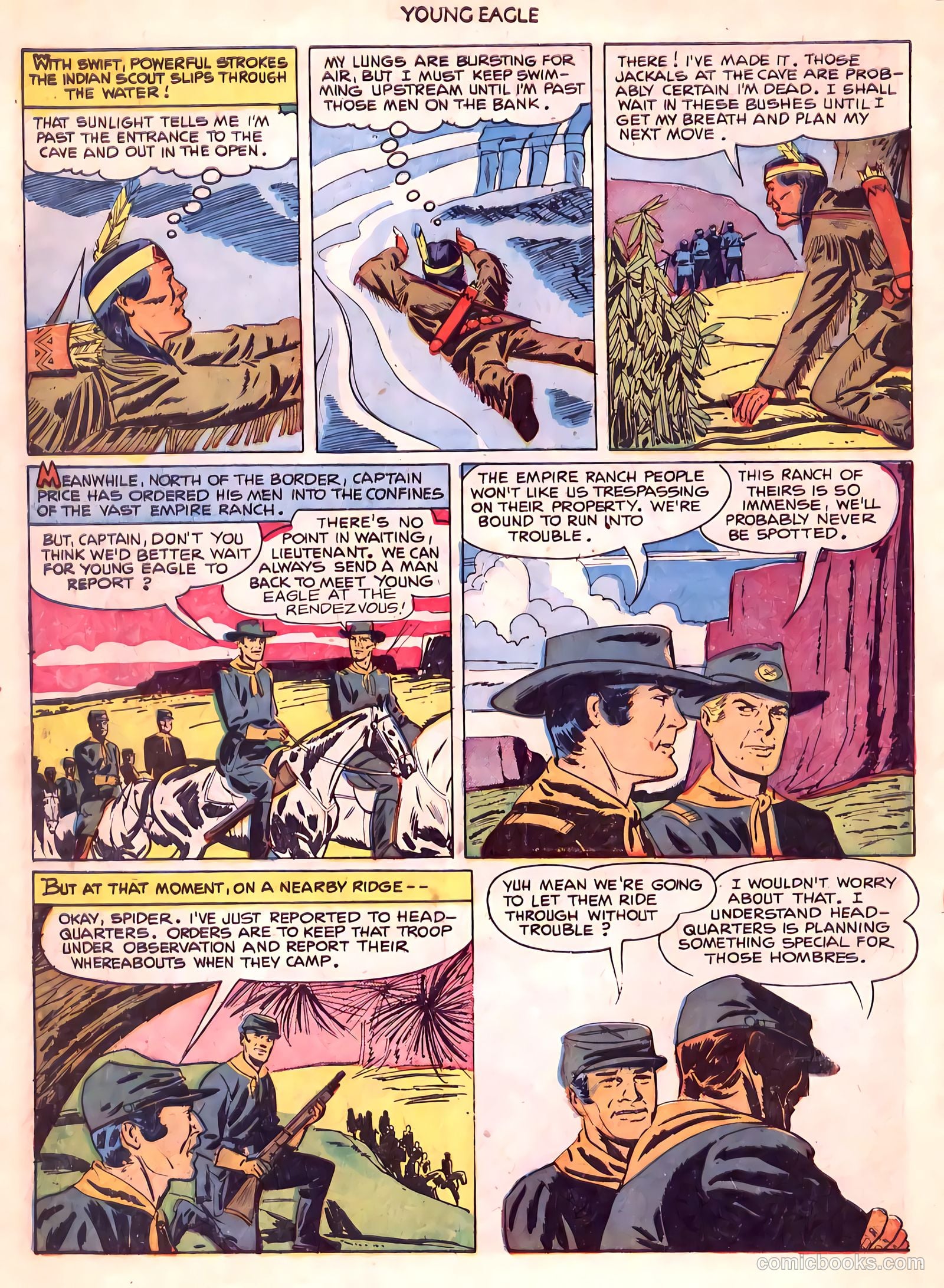 Young Eagle #6 (1951) — page 16 of 36