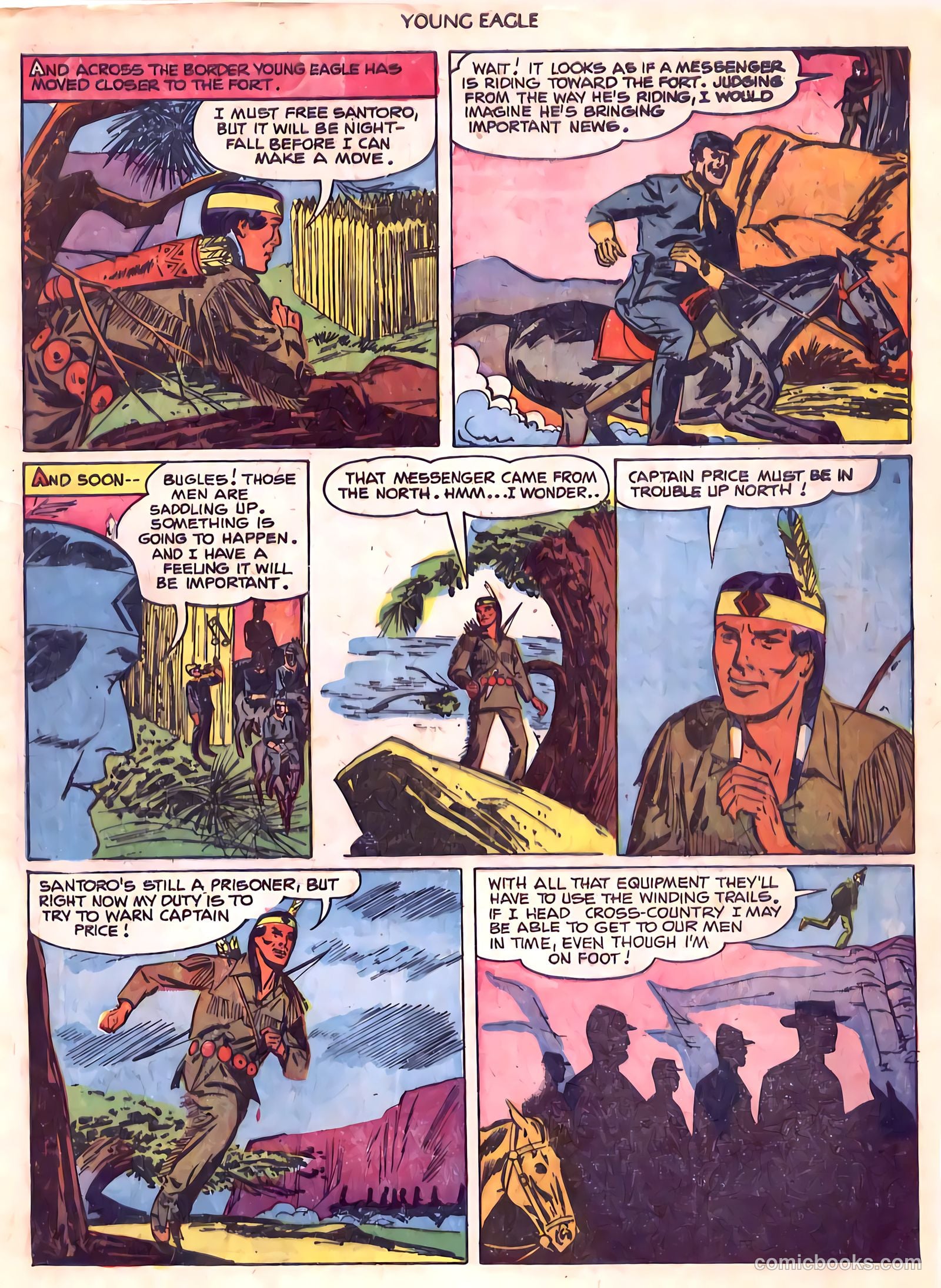 Young Eagle #6 (1951) — page 17 of 36