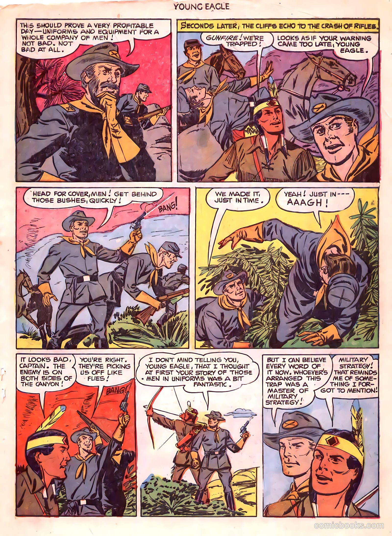 Young Eagle #6 (1951) — page 19 of 36