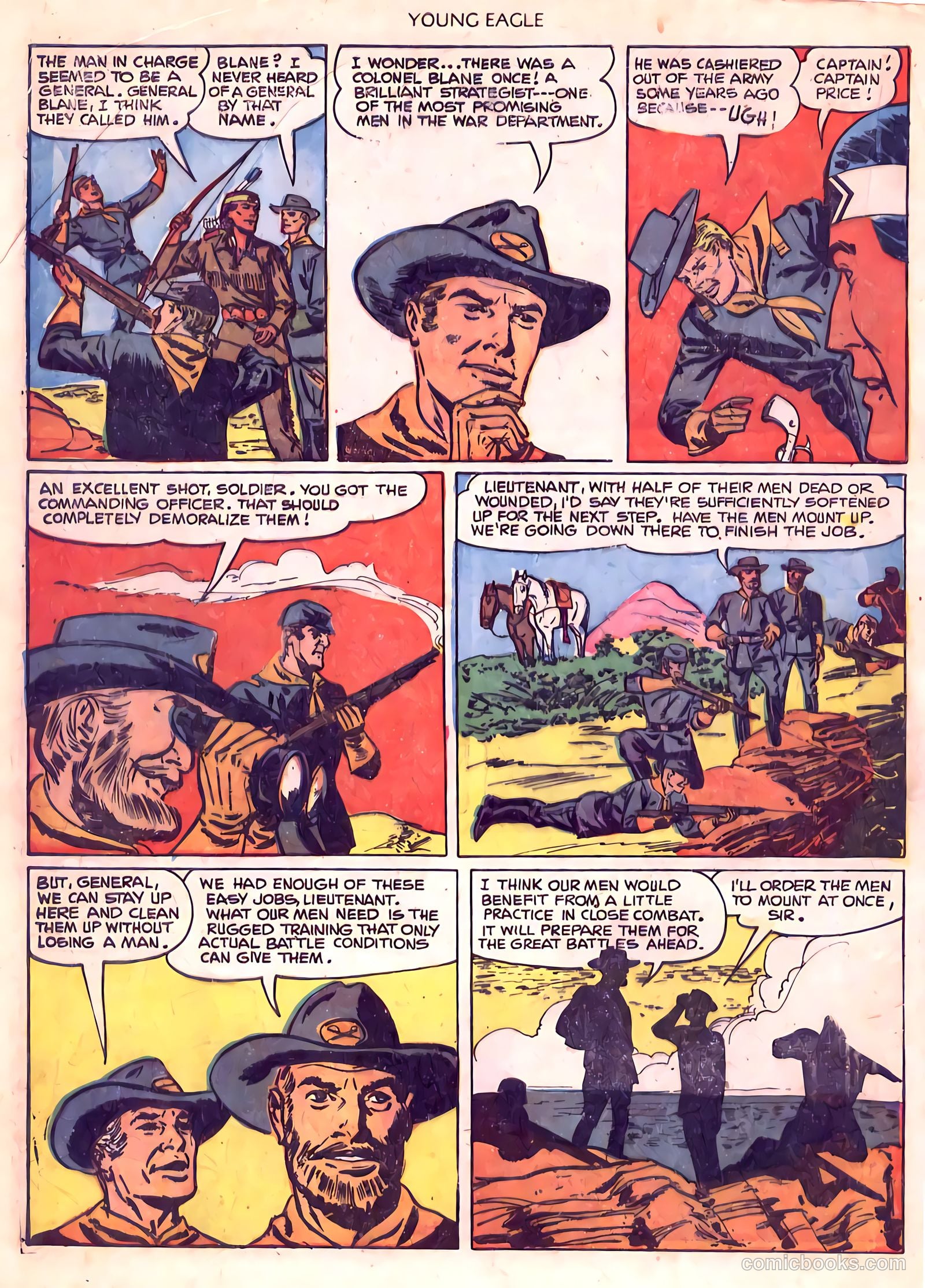 Young Eagle #6 (1951) — page 20 of 36