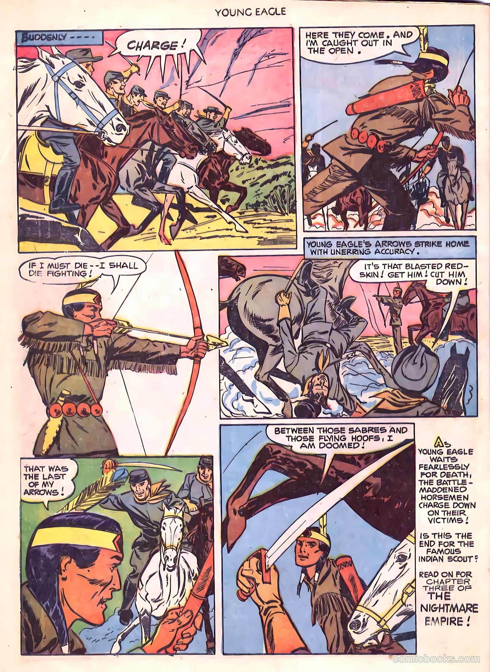 Young Eagle #6 (1951) — page 22 of 36