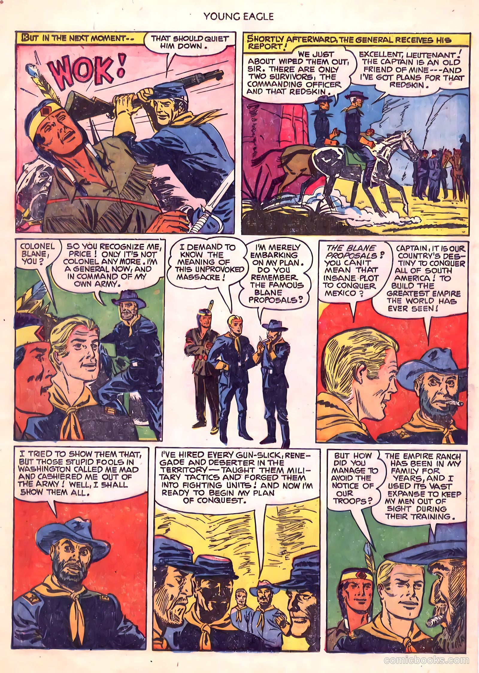 Young Eagle #6 (1951) — page 28 of 36