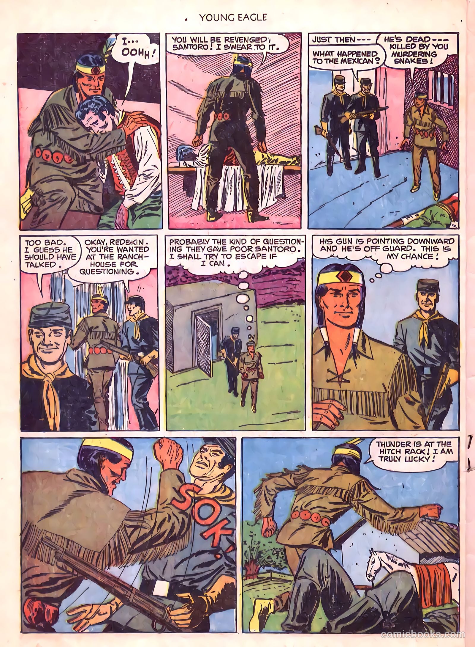 Young Eagle #6 (1951) — page 30 of 36
