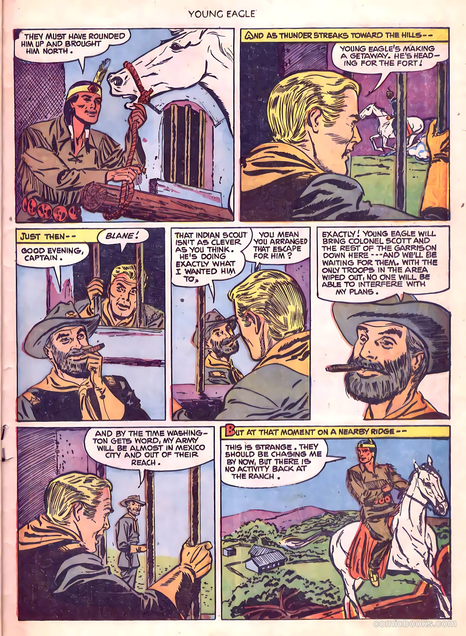 Young Eagle #6 (1951) — page 31 of 36