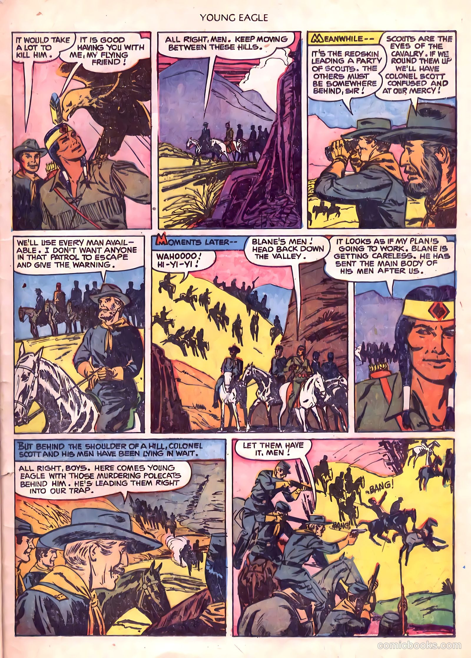 Young Eagle #6 (1951) — page 33 of 36