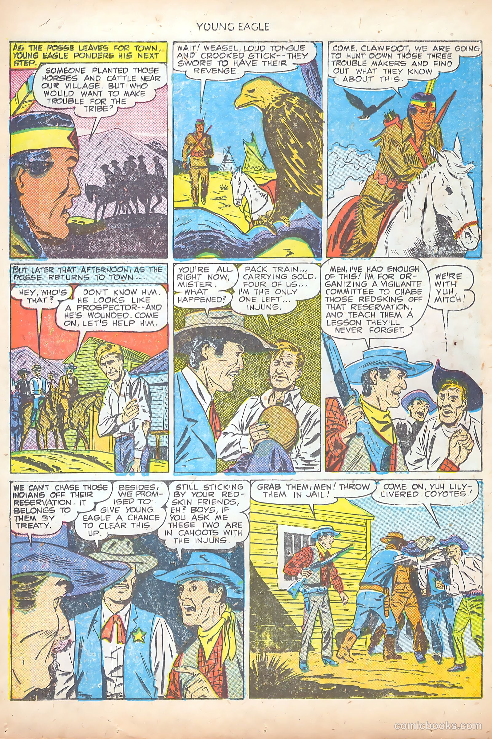 Young Eagle #7 (1951) — page 8 of 36