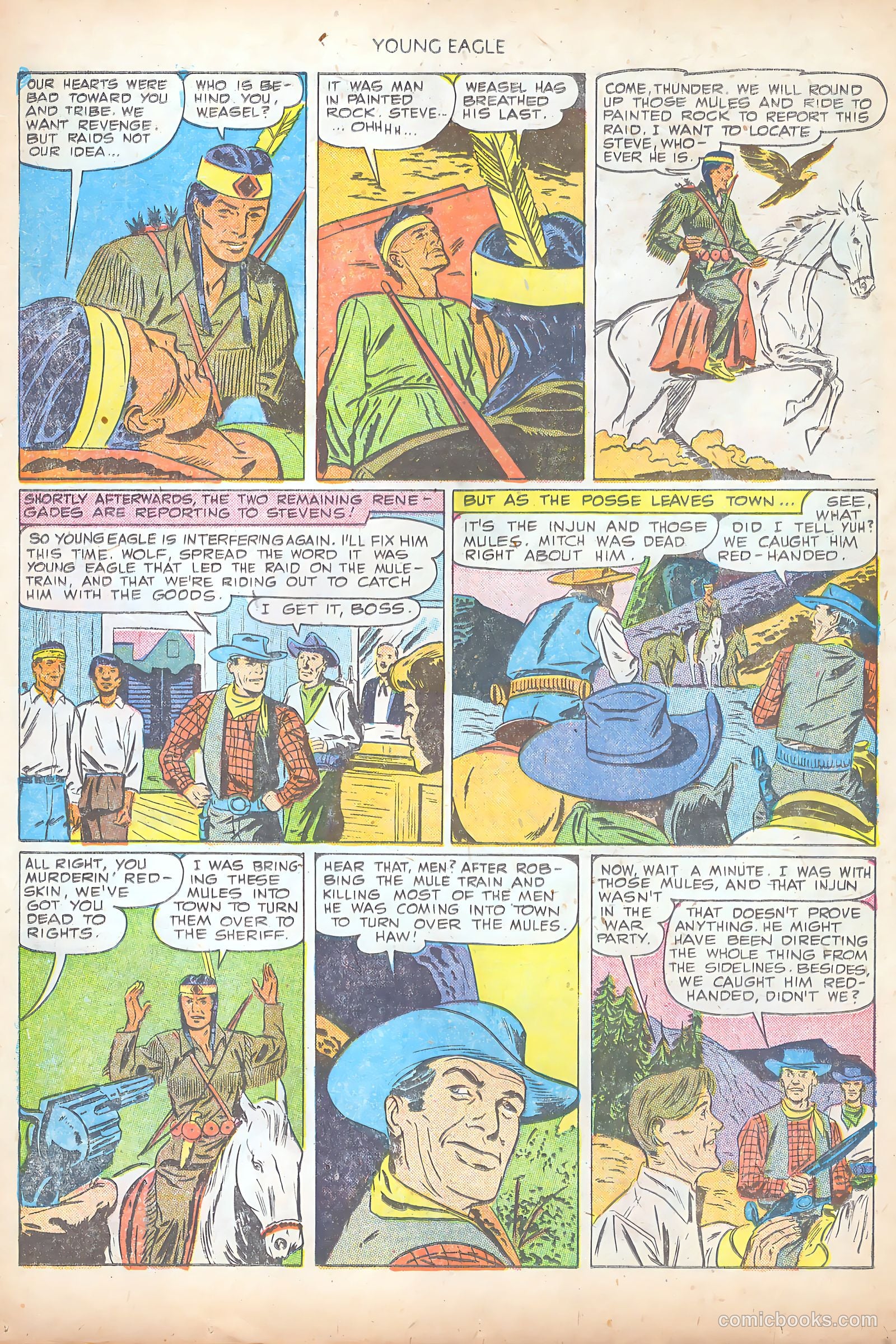 Young Eagle #7 (1951) — page 10 of 36