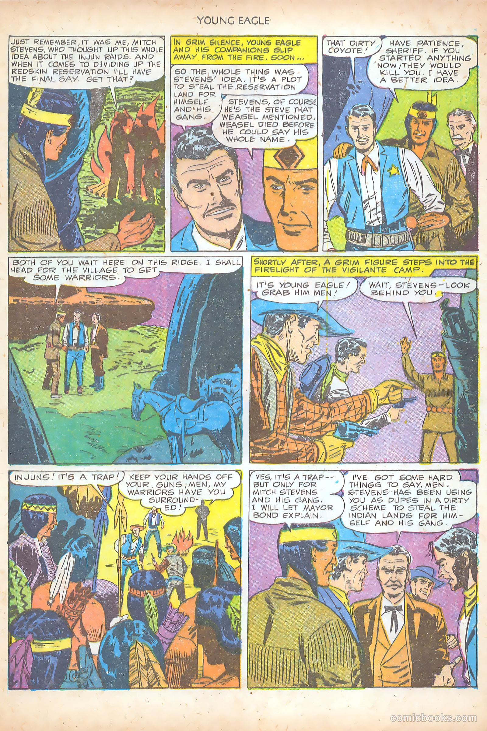 Young Eagle #7 (1951) — page 15 of 36