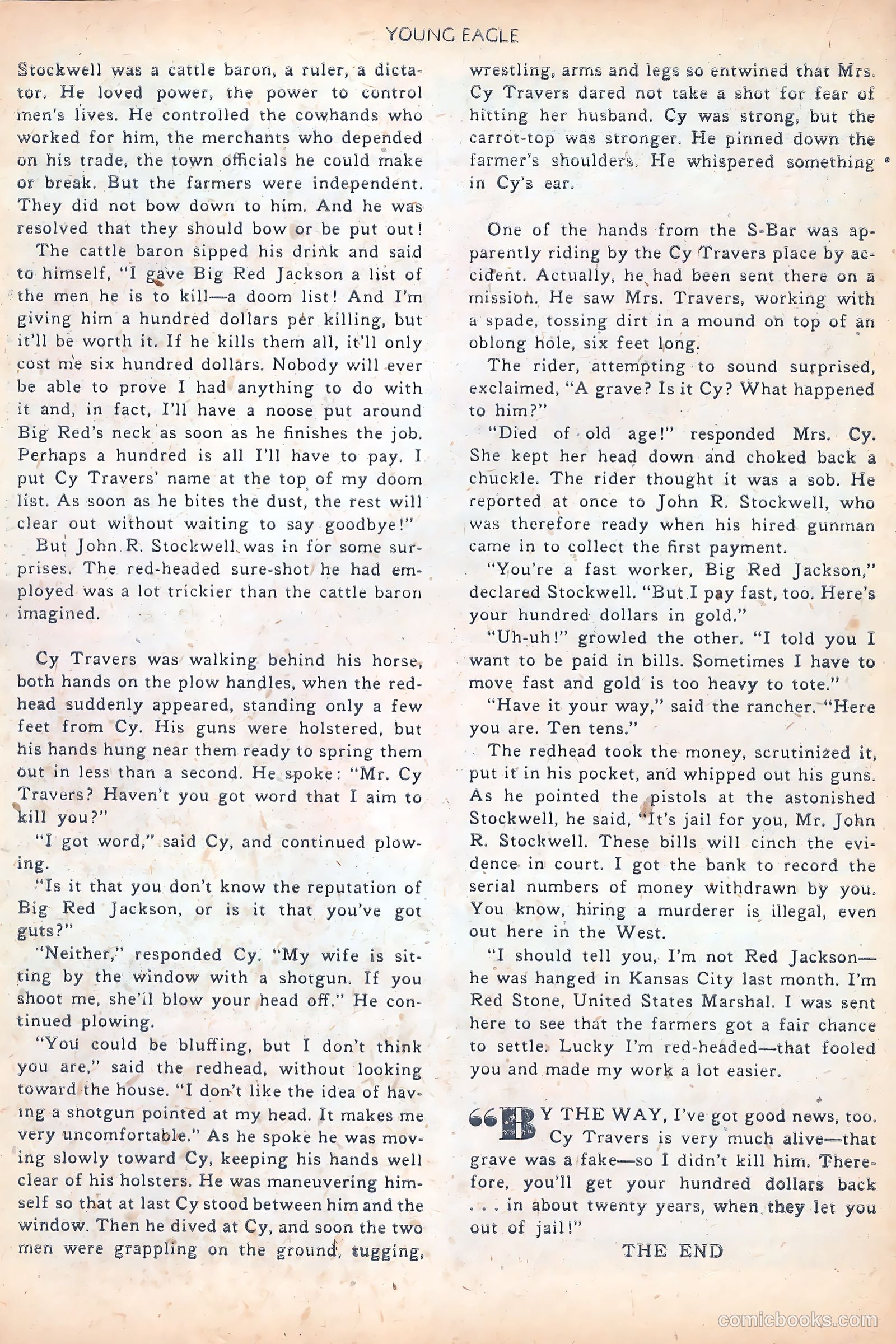 Young Eagle #7 (1951) — page 18 of 36