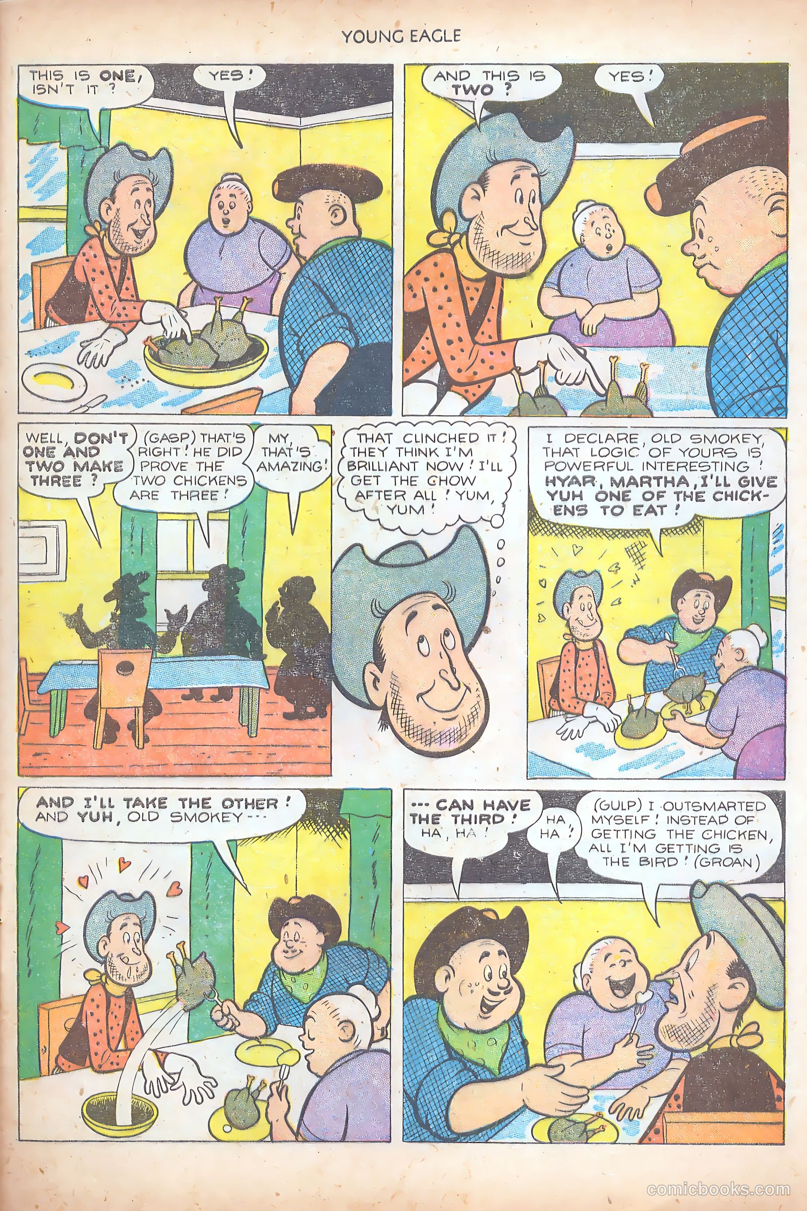 Young Eagle #7 (1951) — page 23 of 36