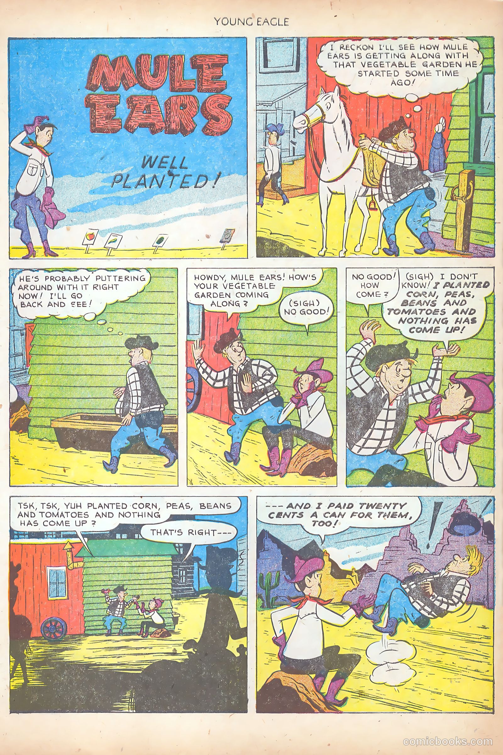 Young Eagle #7 (1951) — page 24 of 36