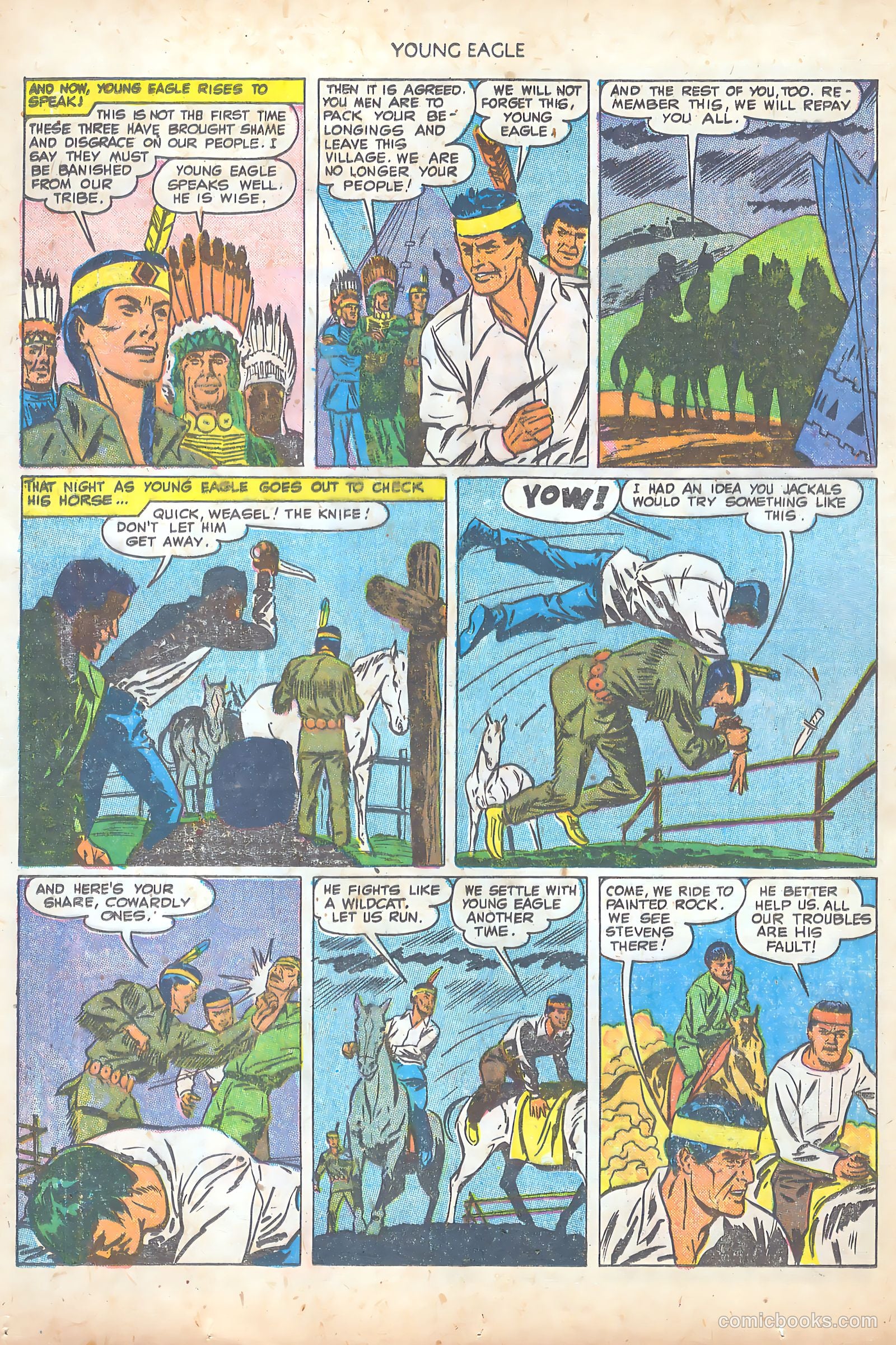 Young Eagle #7 (1951) — page 4 of 36