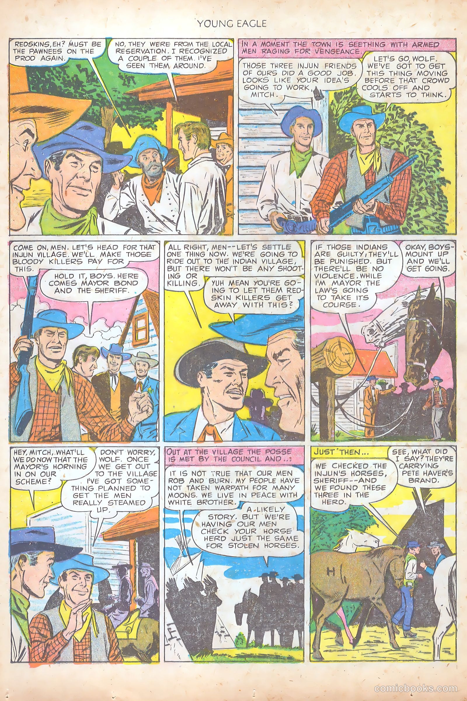 Young Eagle #7 (1951) — page 6 of 36