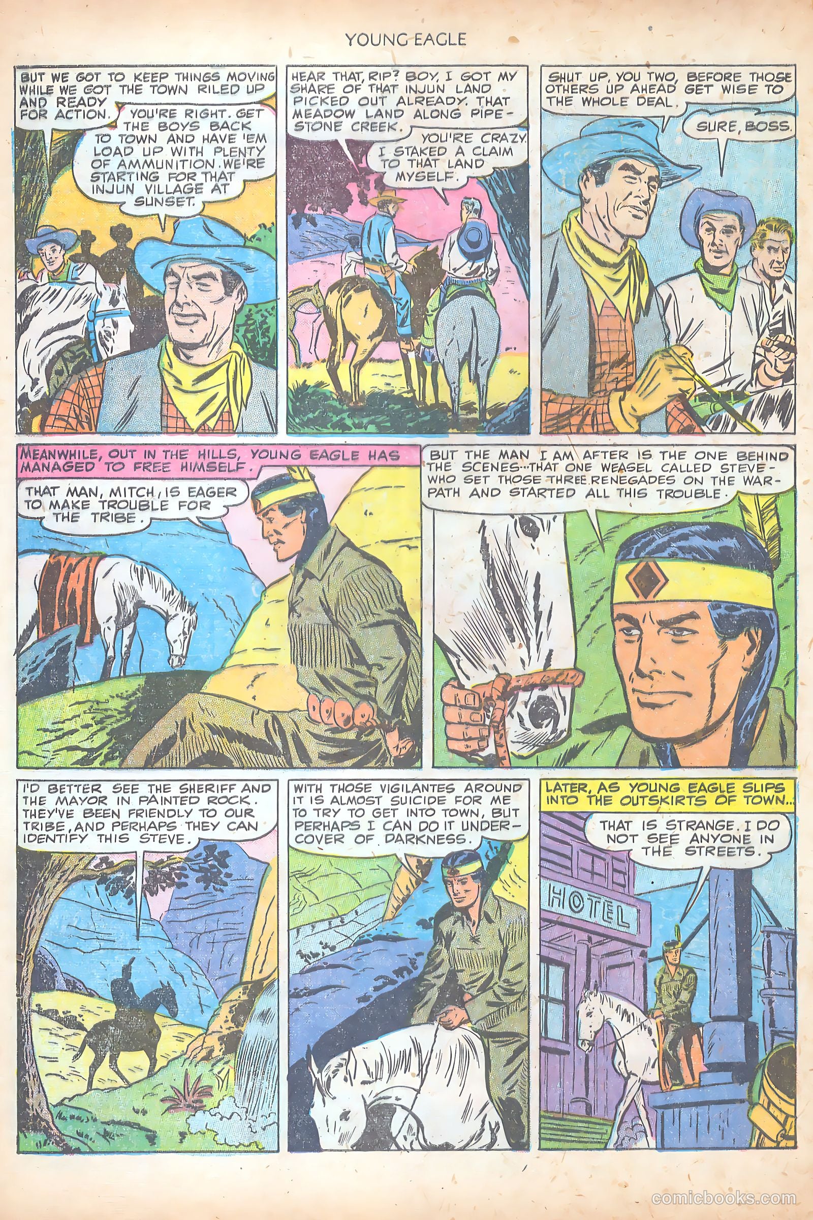 Young Eagle #7 (1951) — page 12 of 36