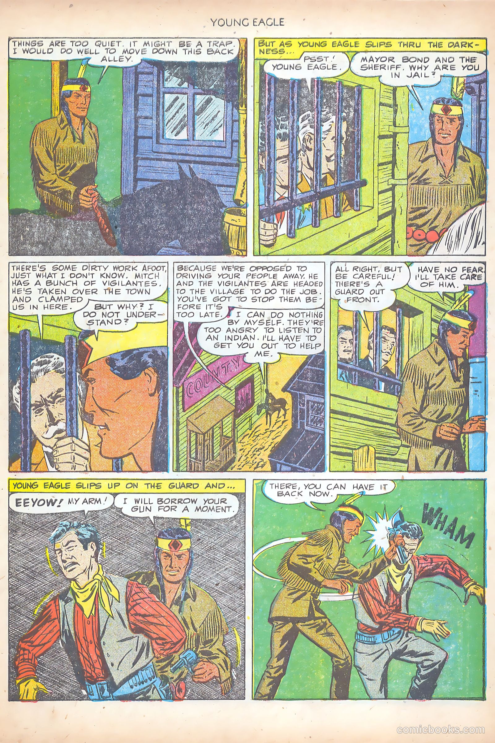 Young Eagle #7 (1951) — page 13 of 36