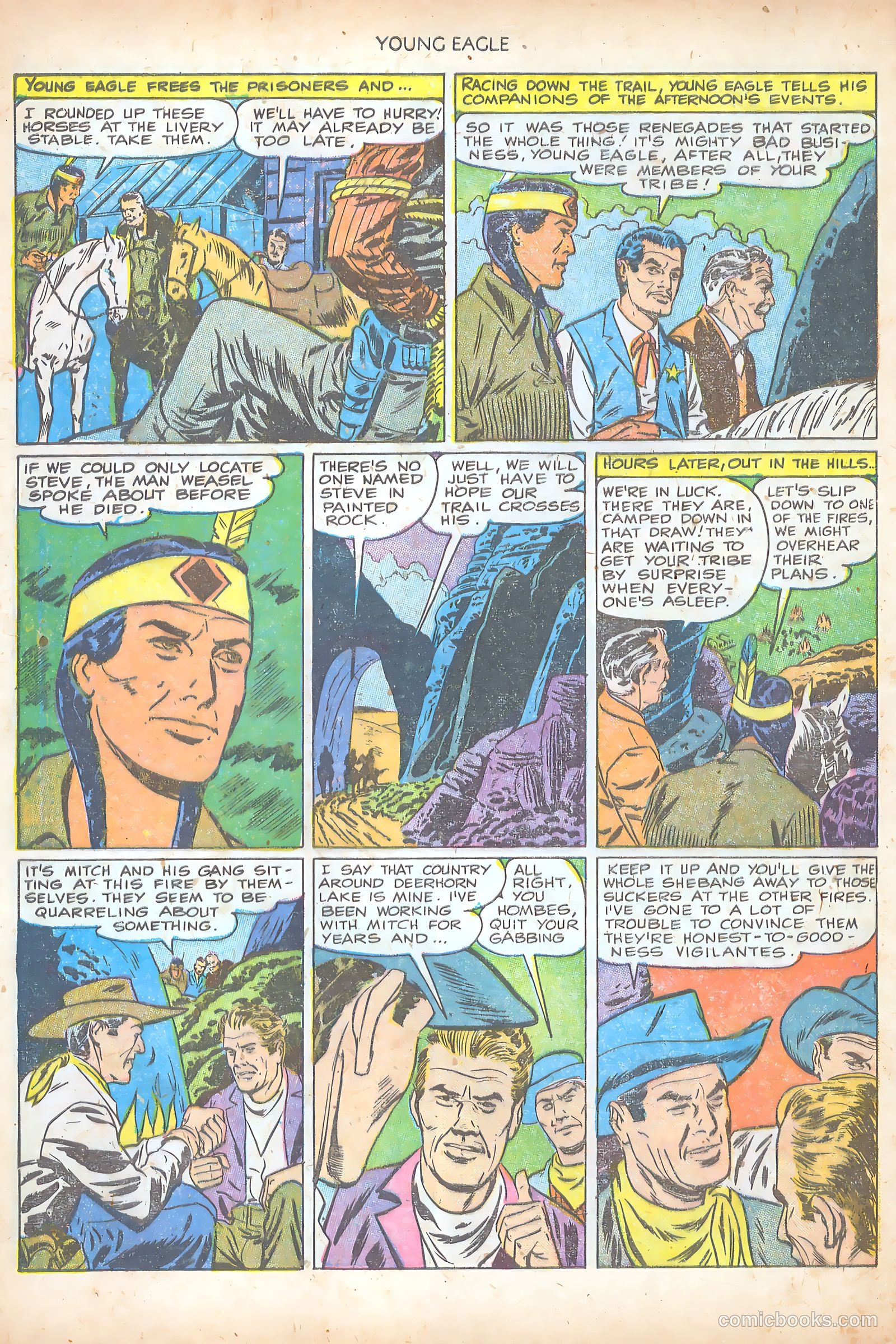 Young Eagle #7 (1951) — page 14 of 36