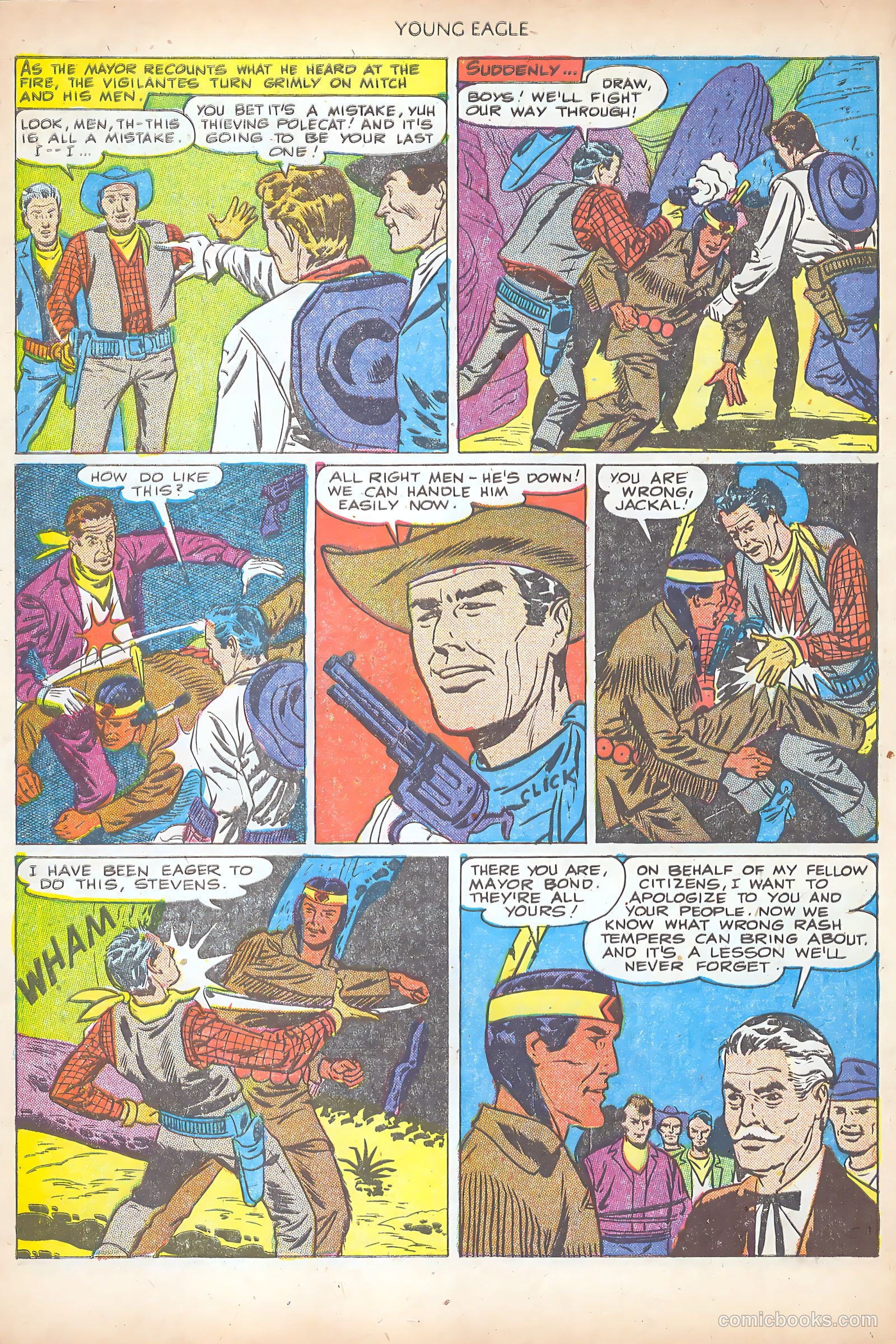 Young Eagle #7 (1951) — page 16 of 36