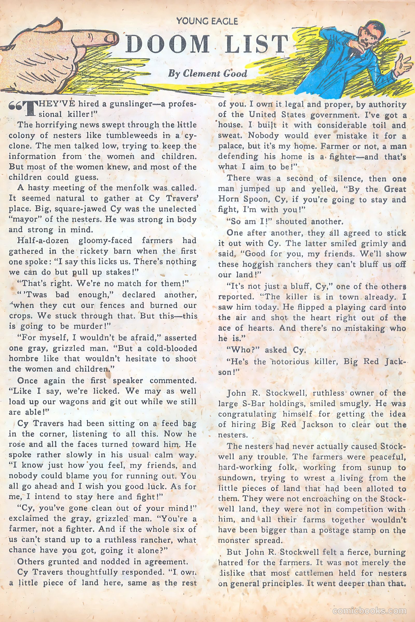 Young Eagle #7 (1951) — page 17 of 36