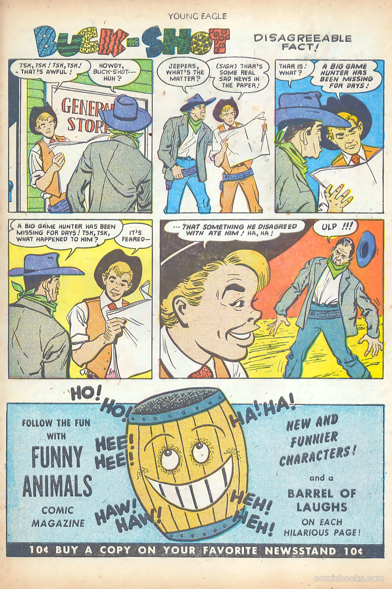 Young Eagle #7 (1951) — page 19 of 36