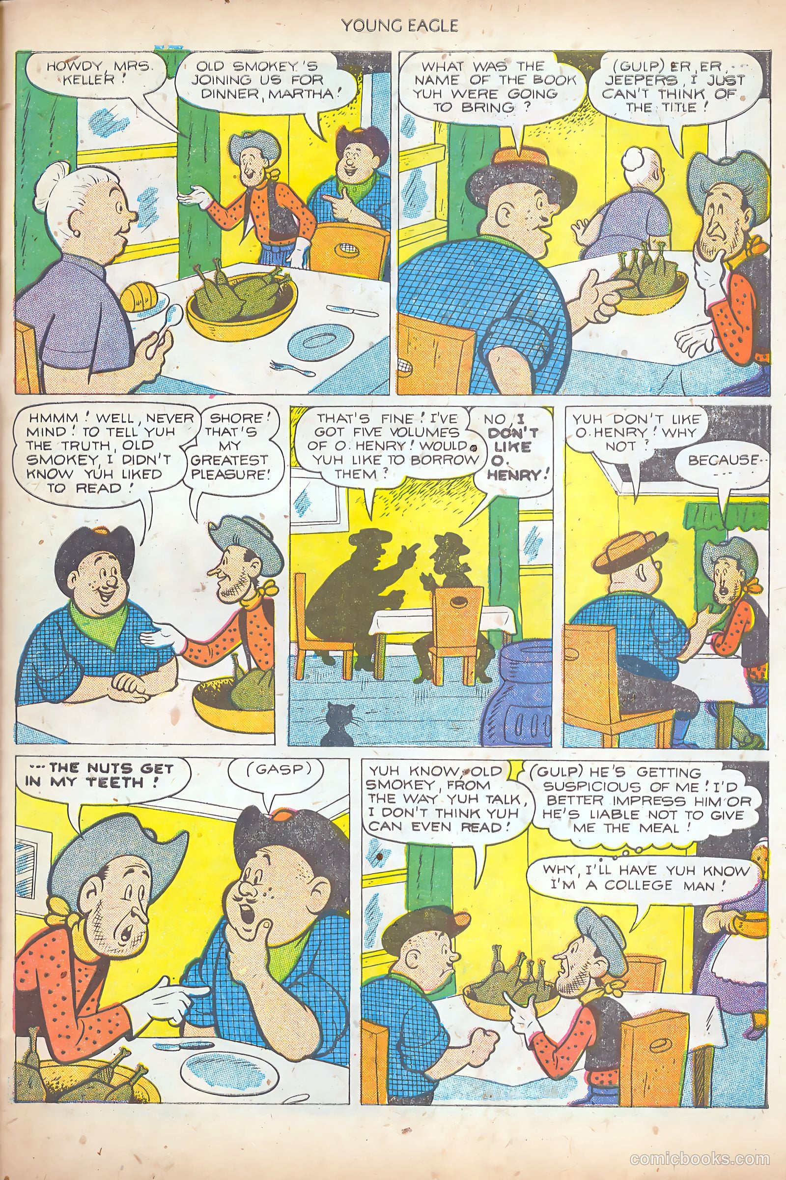 Young Eagle #7 (1951) — page 21 of 36