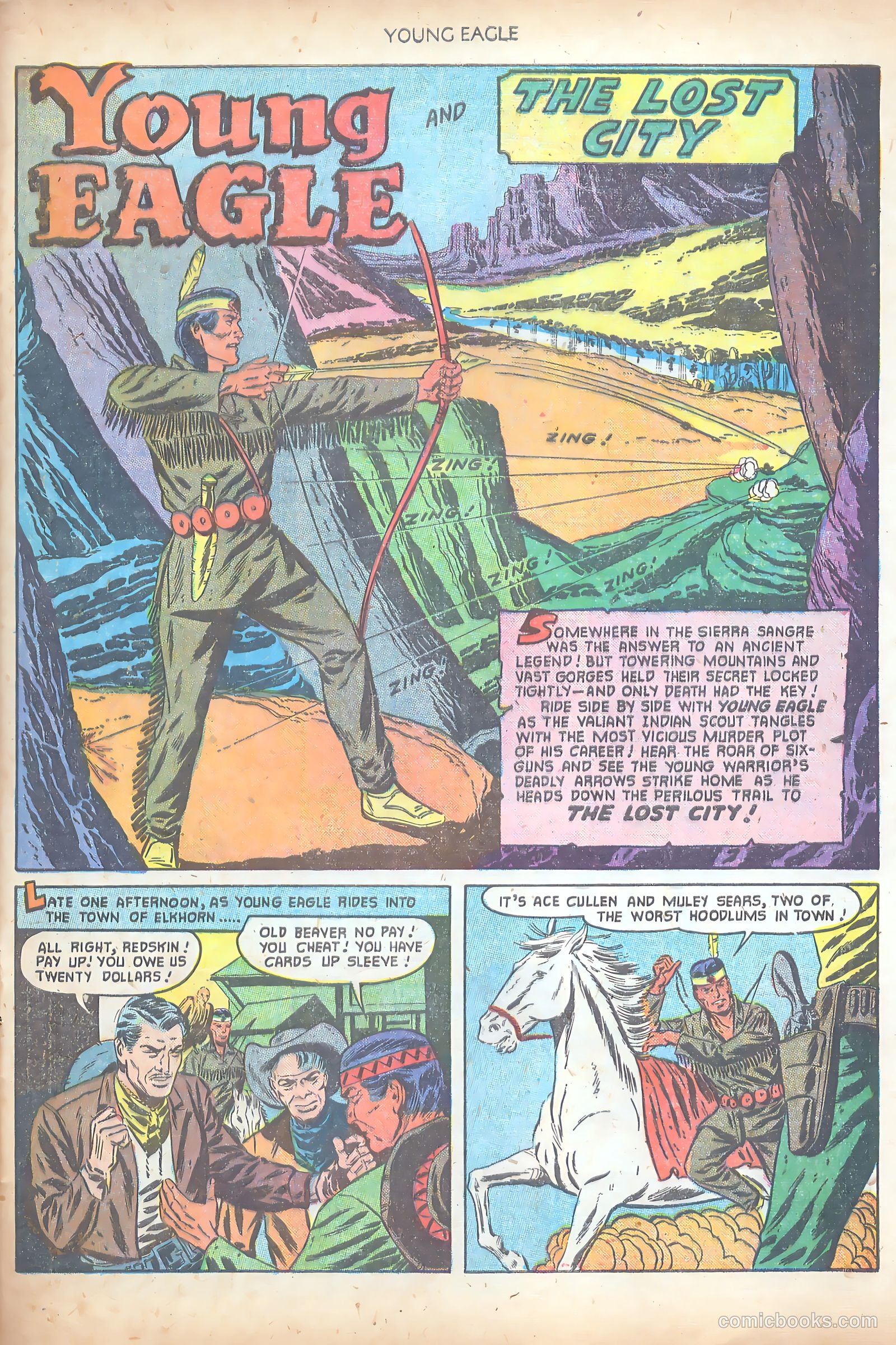 Young Eagle #7 (1951) — page 25 of 36
