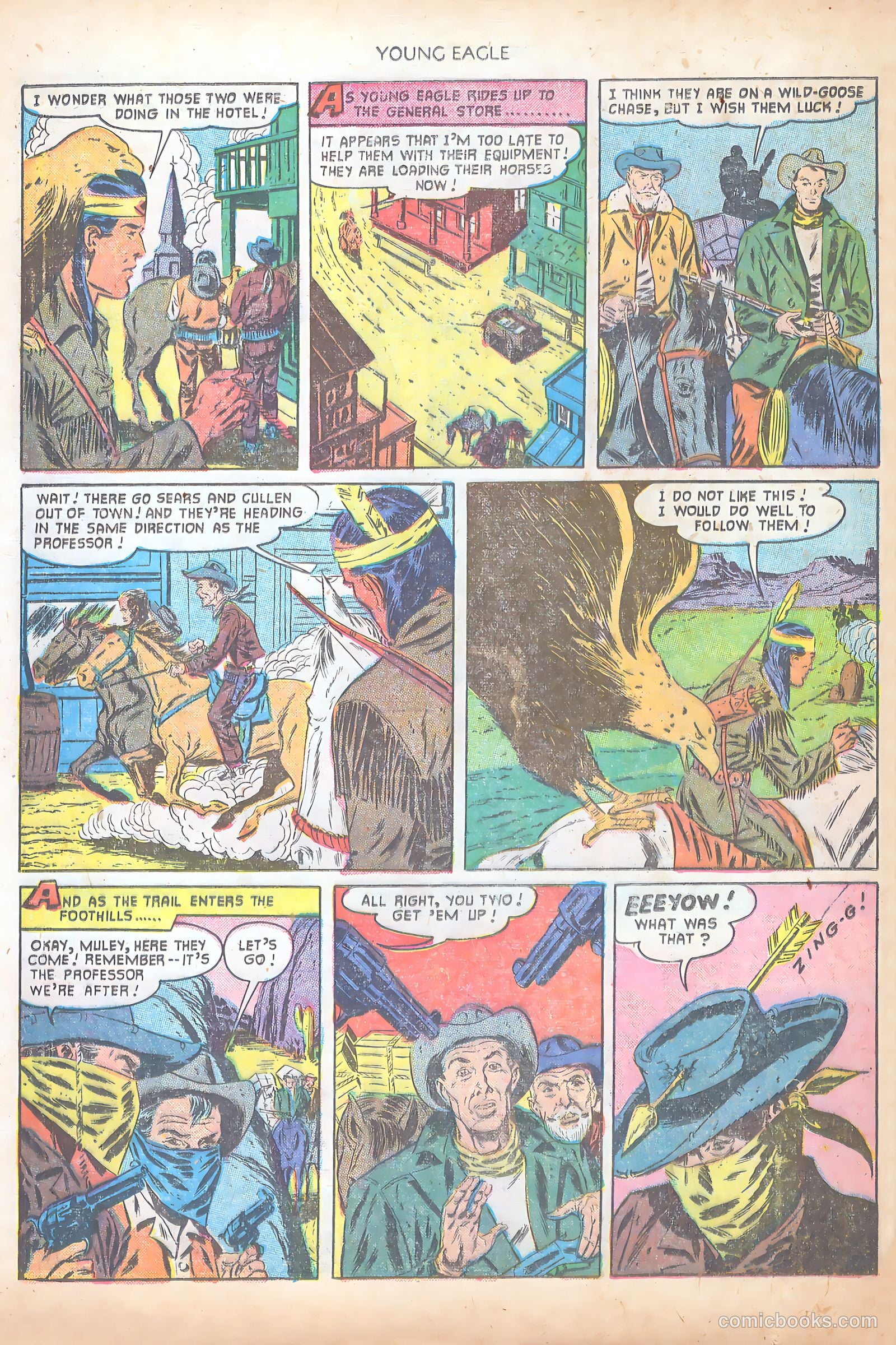 Young Eagle #7 (1951) — page 28 of 36