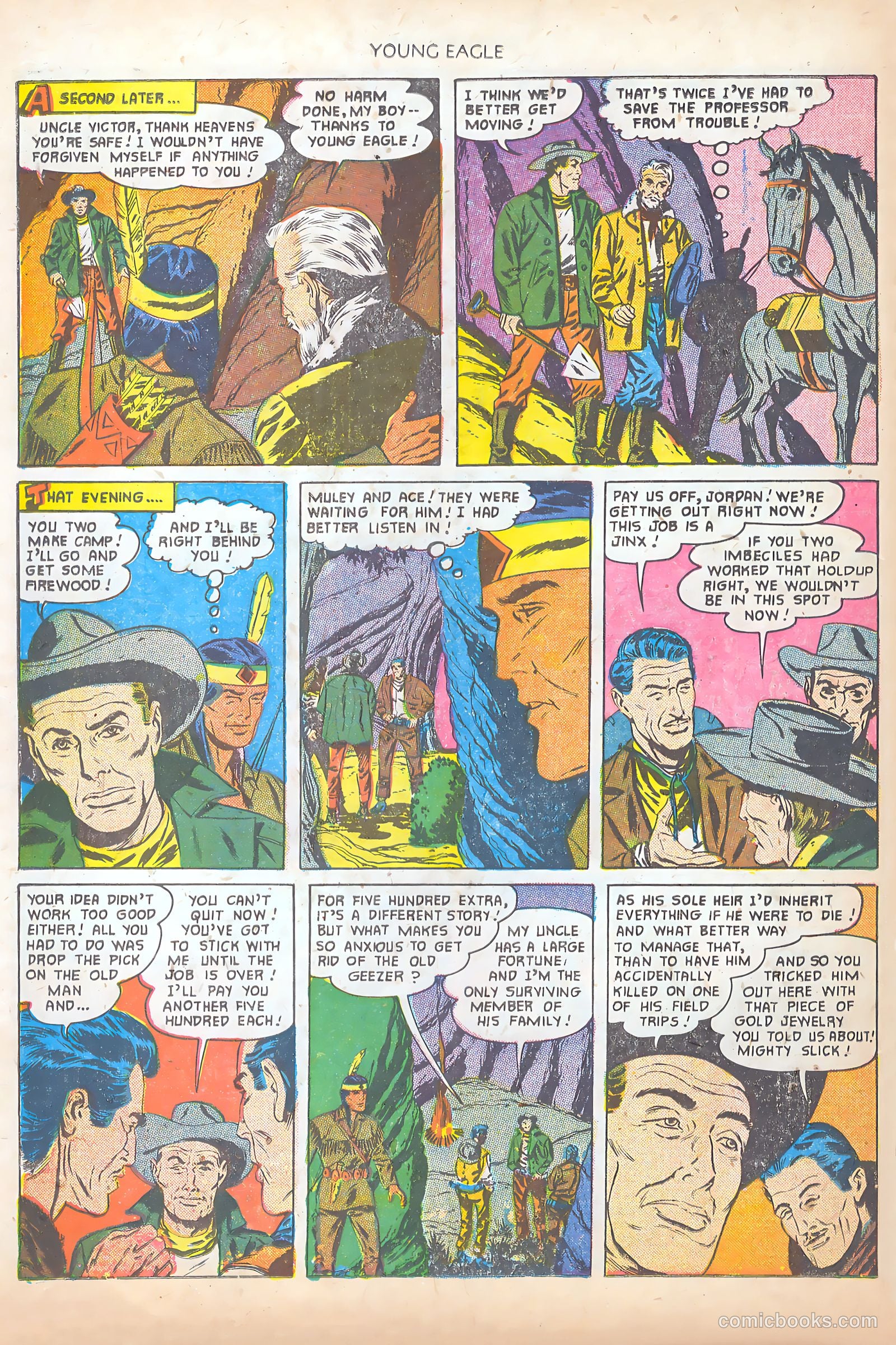 Young Eagle #7 (1951) — page 32 of 36