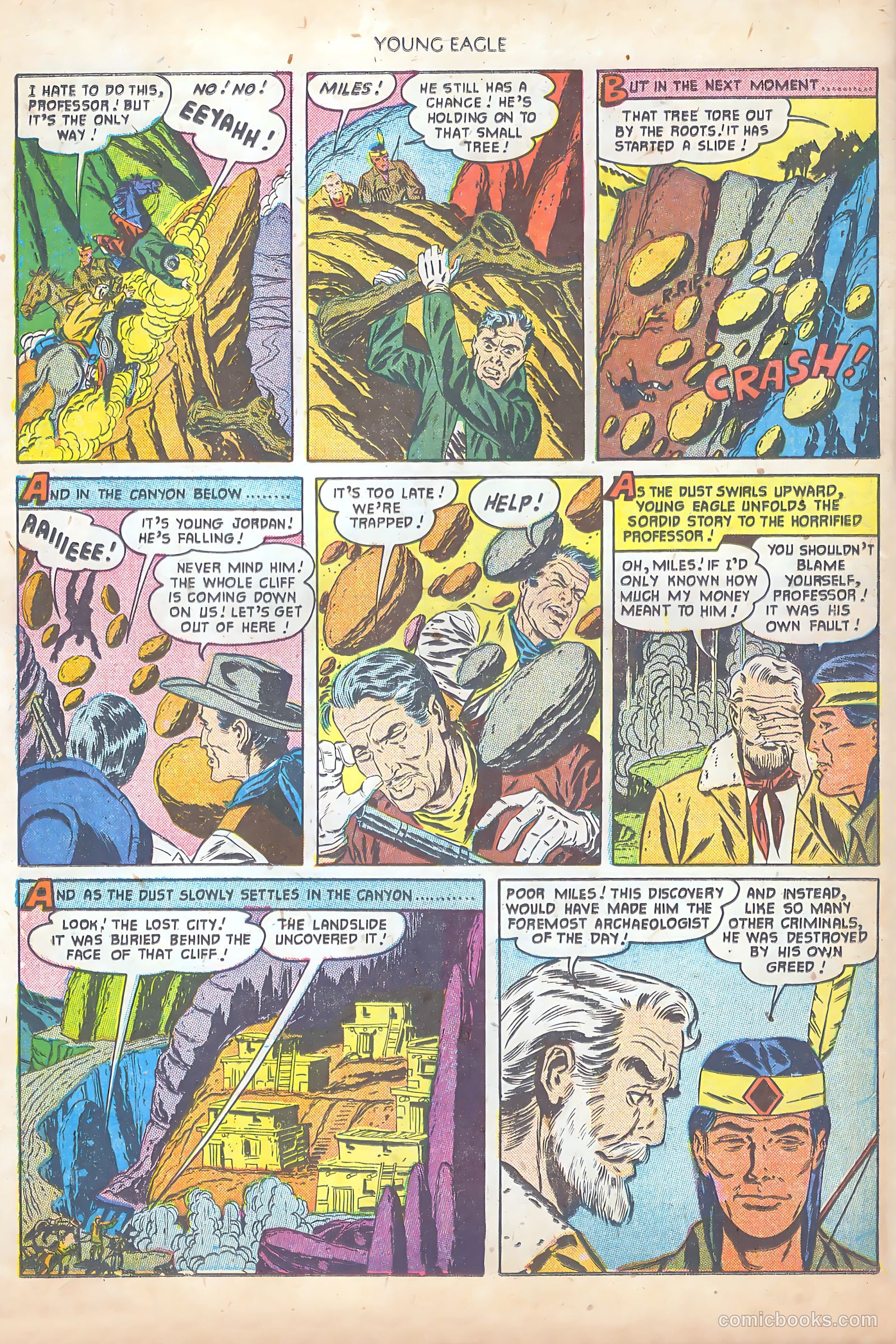 Young Eagle #7 (1951) — page 34 of 36