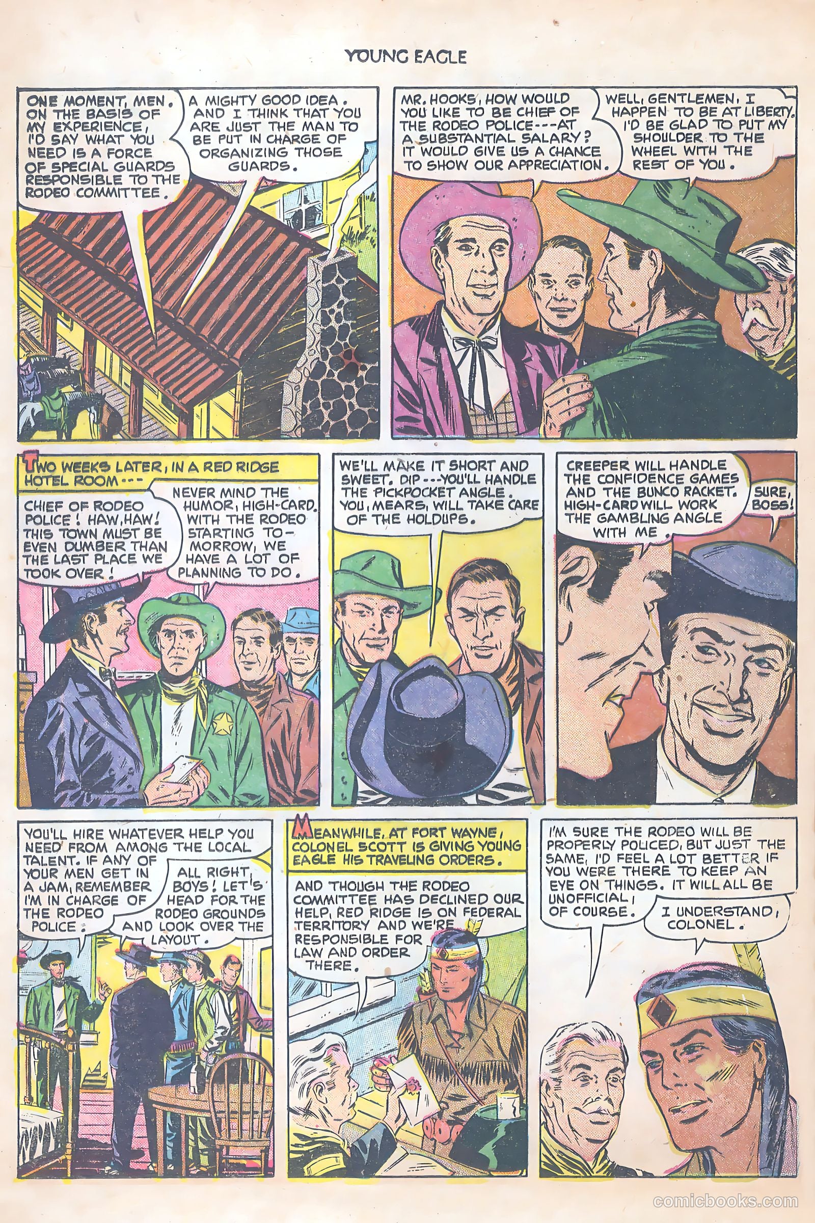 Young Eagle #8 (1952) — page 4 of 37