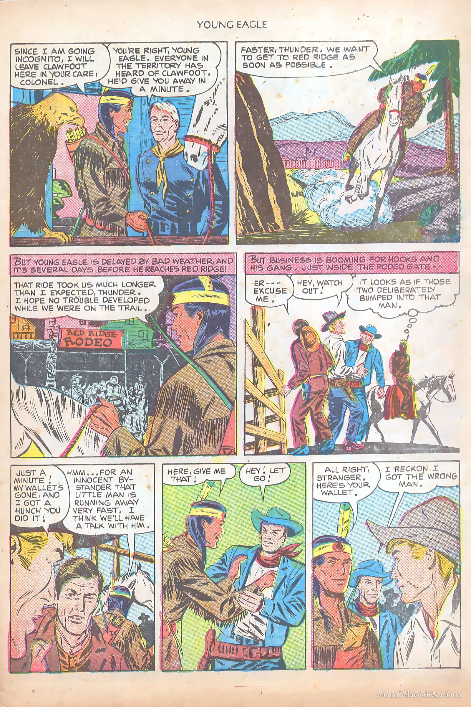 Young Eagle #8 (1952) — page 5 of 37