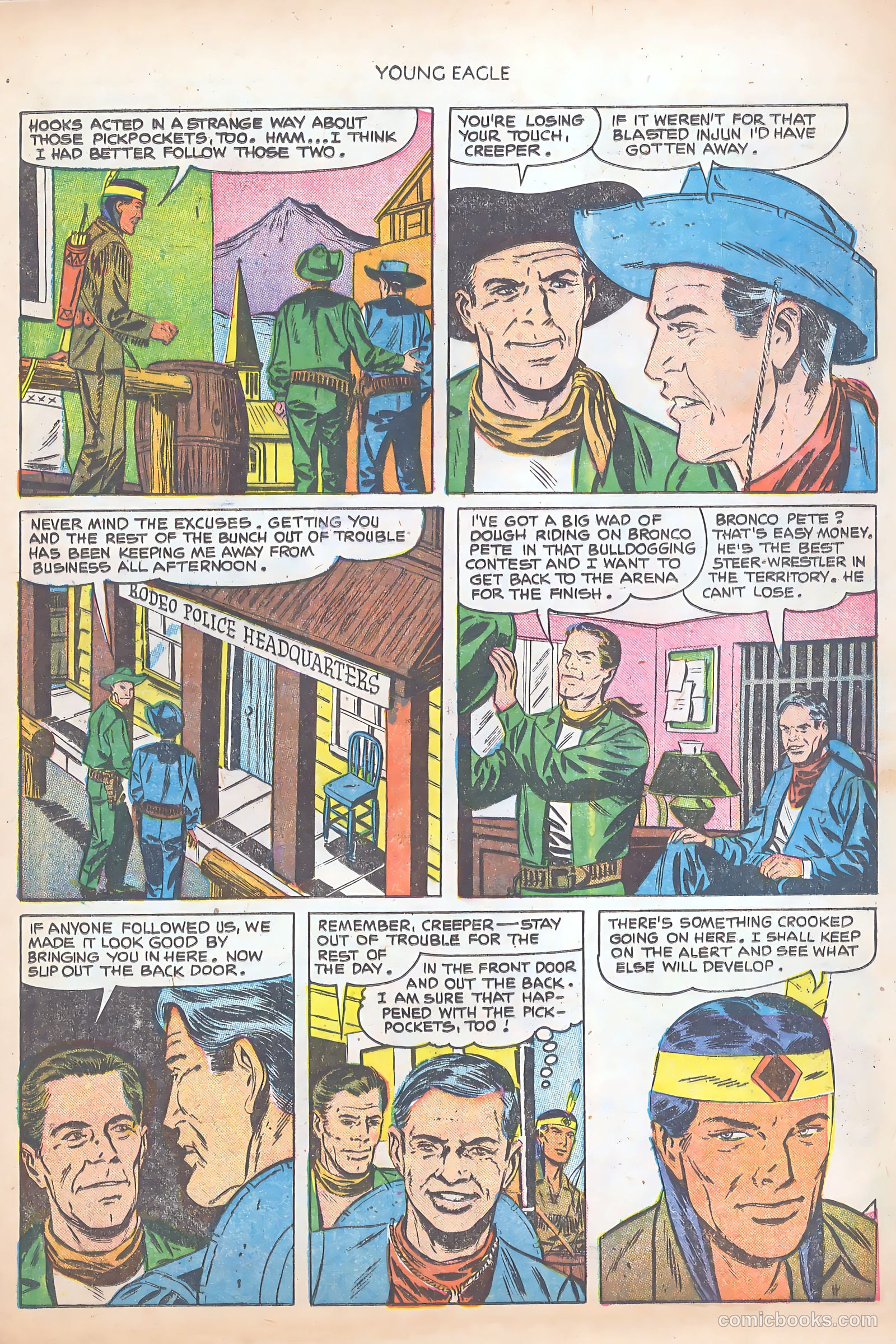 Young Eagle #8 (1952) — page 9 of 37