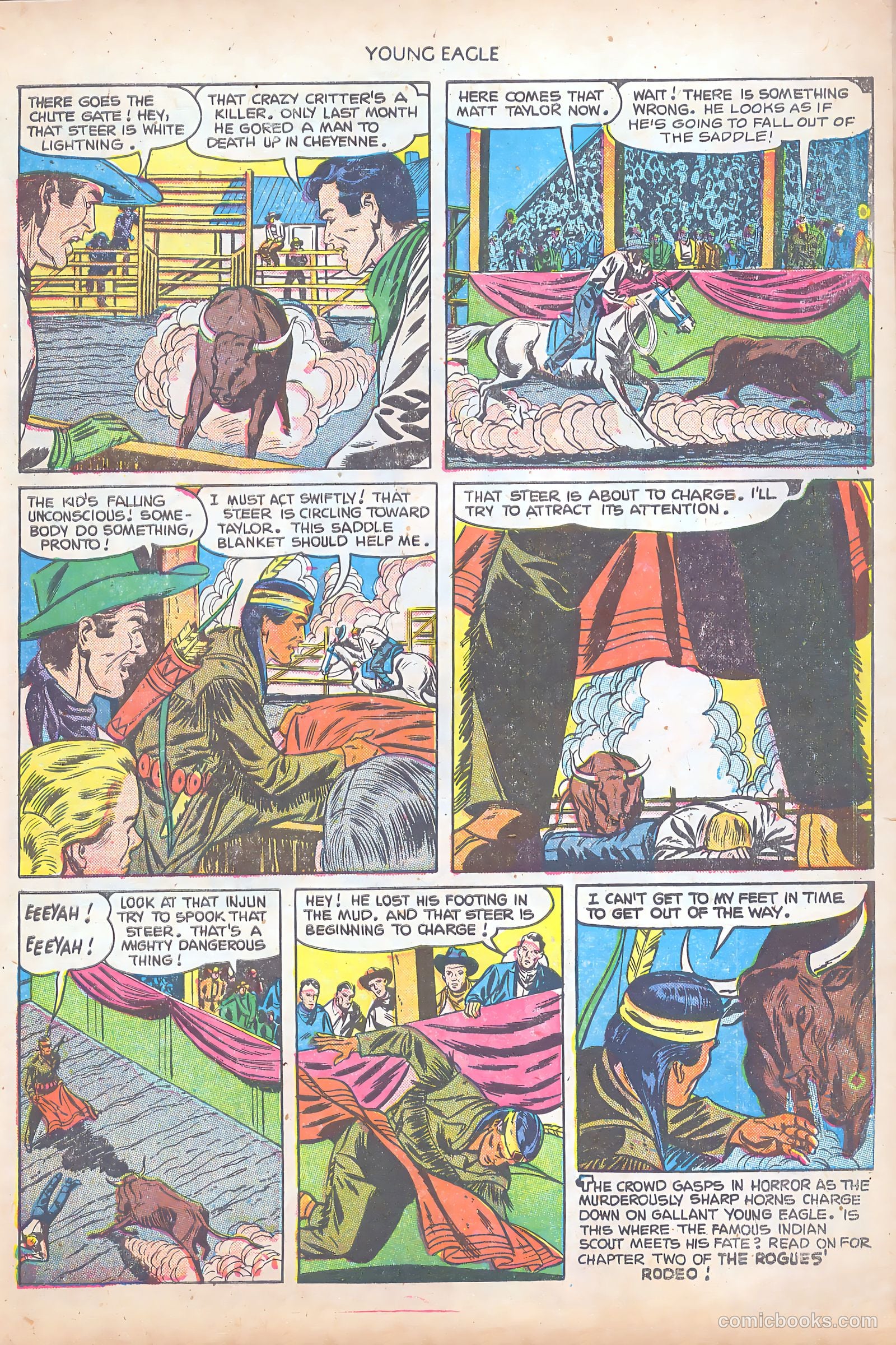 Young Eagle #8 (1952) — page 11 of 37