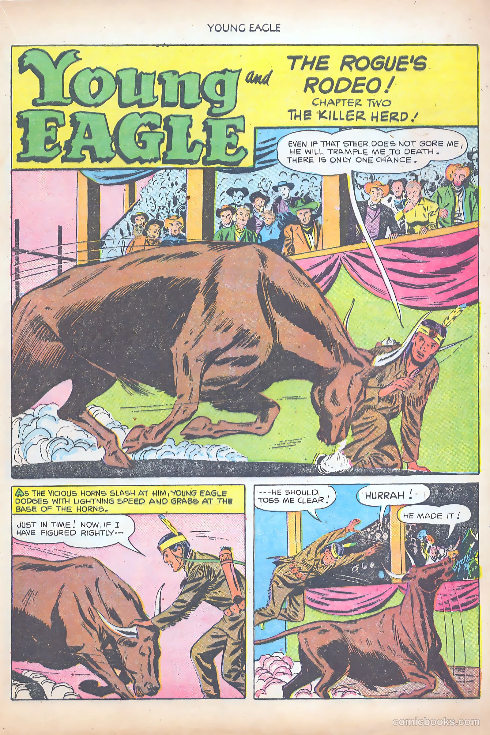 Young Eagle #8 (1952) — page 15 of 37