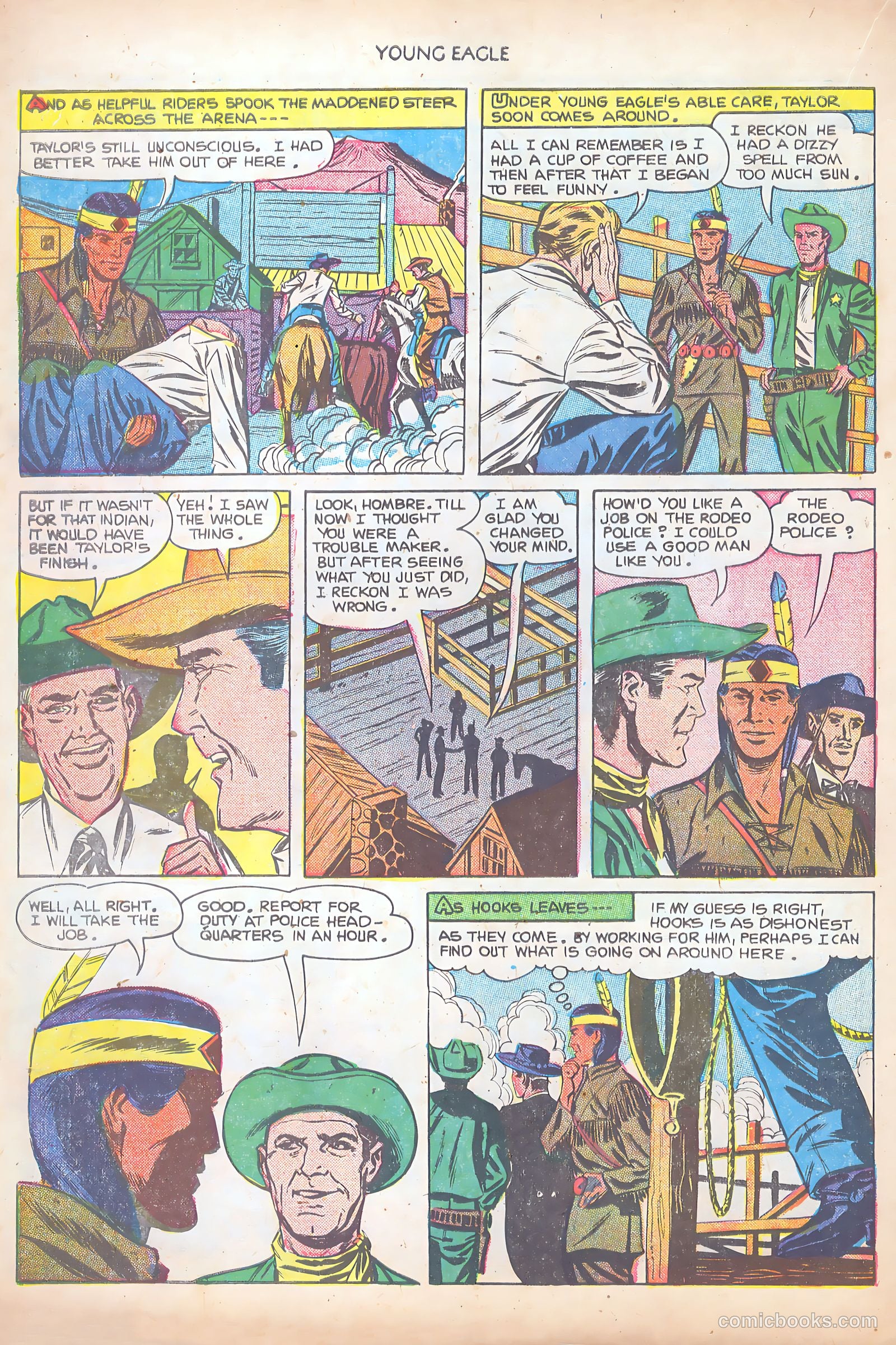 Young Eagle #8 (1952) — page 16 of 37