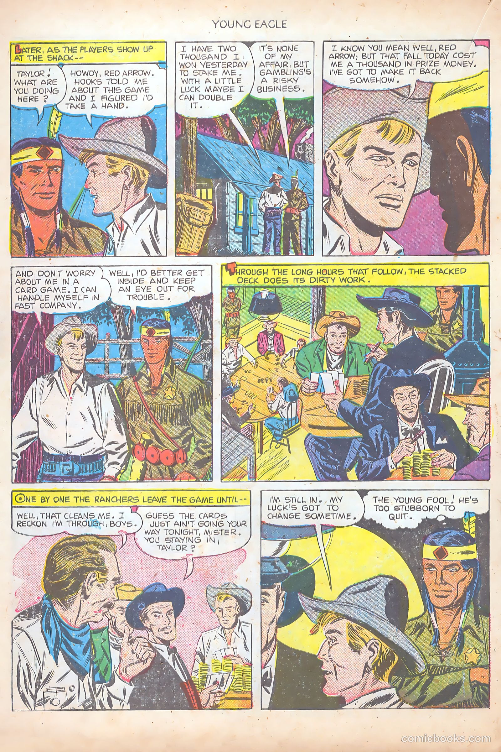 Young Eagle #8 (1952) — page 18 of 37