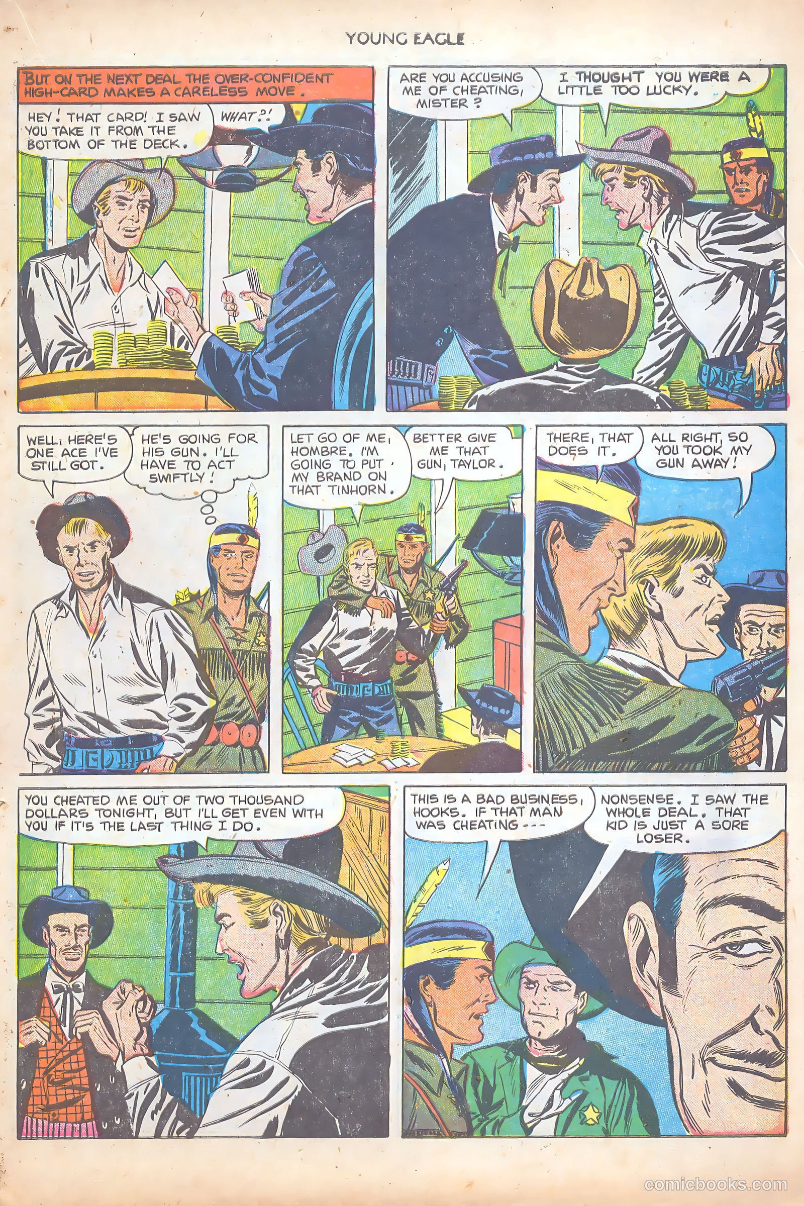 Young Eagle #8 (1952) — page 19 of 37