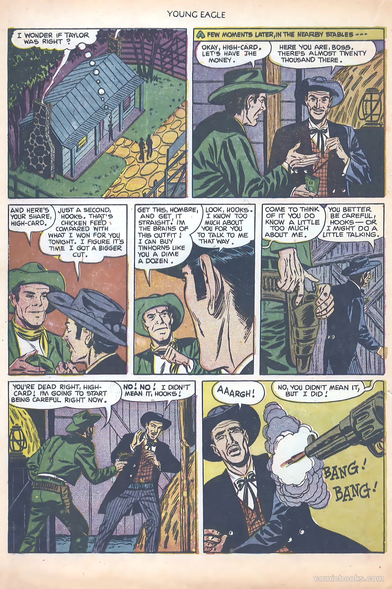 Young Eagle #8 (1952) — page 20 of 37